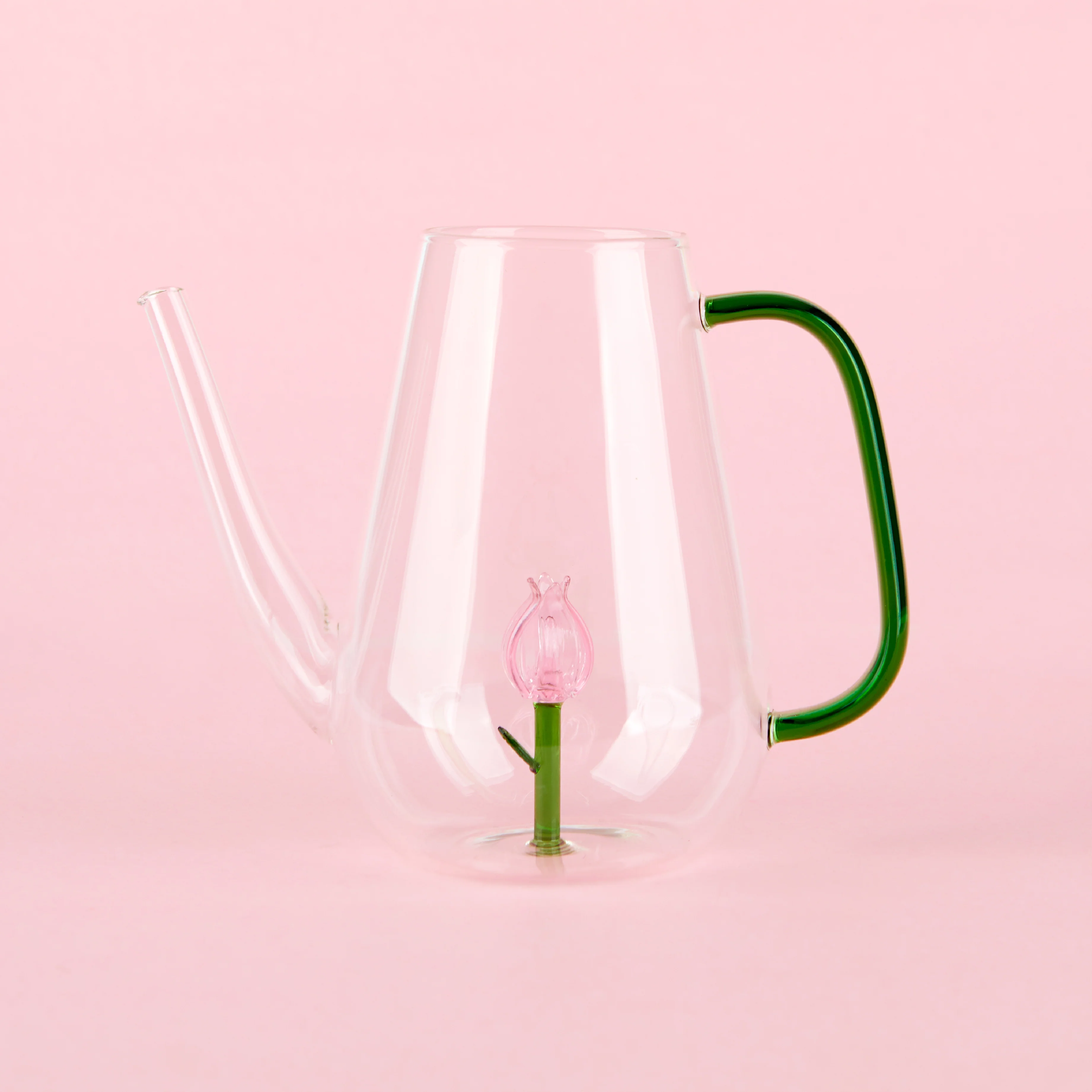 Botanical Tulip Glass Watering Can | 1L - Image 3