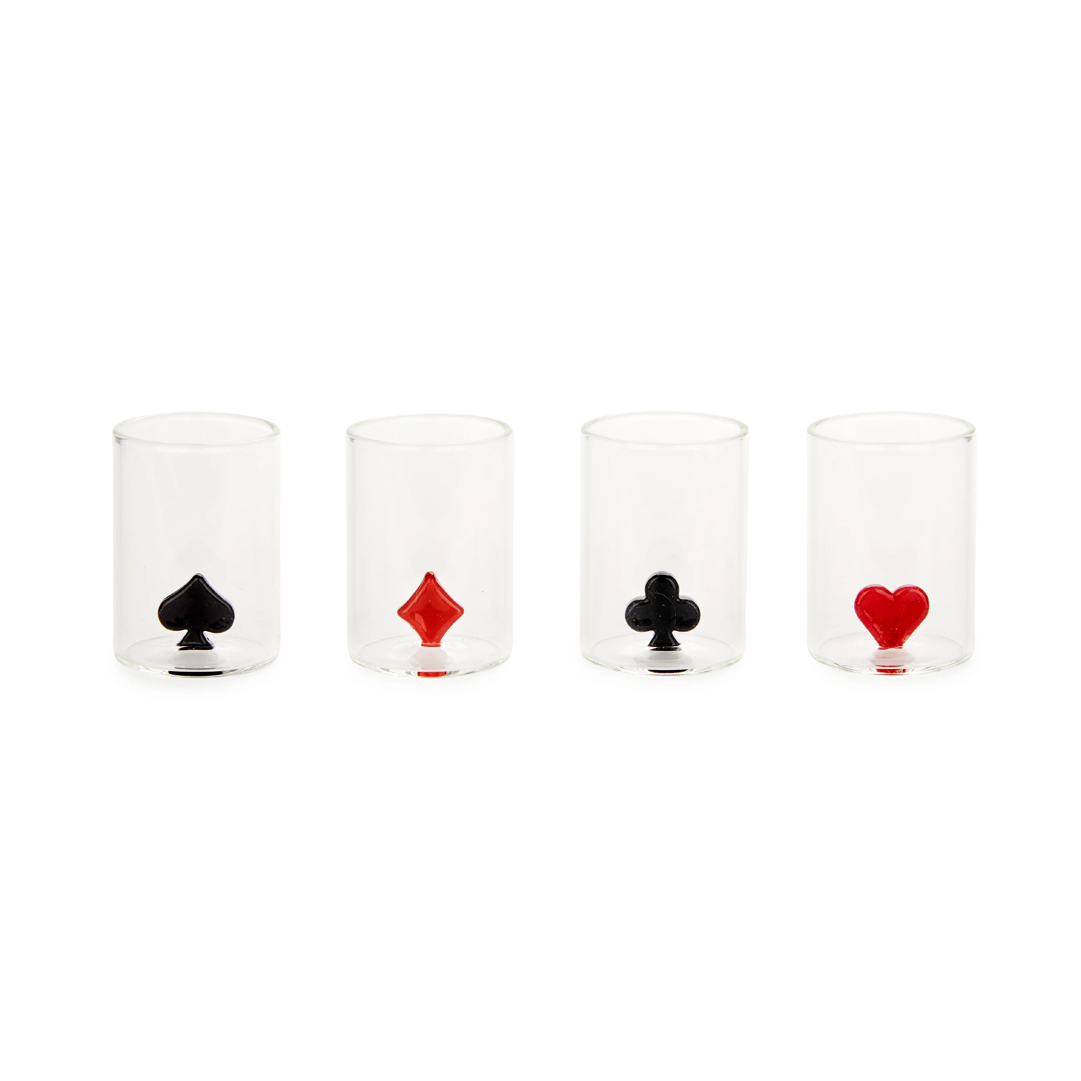 Card Suit Shot Glasses | Set of 4