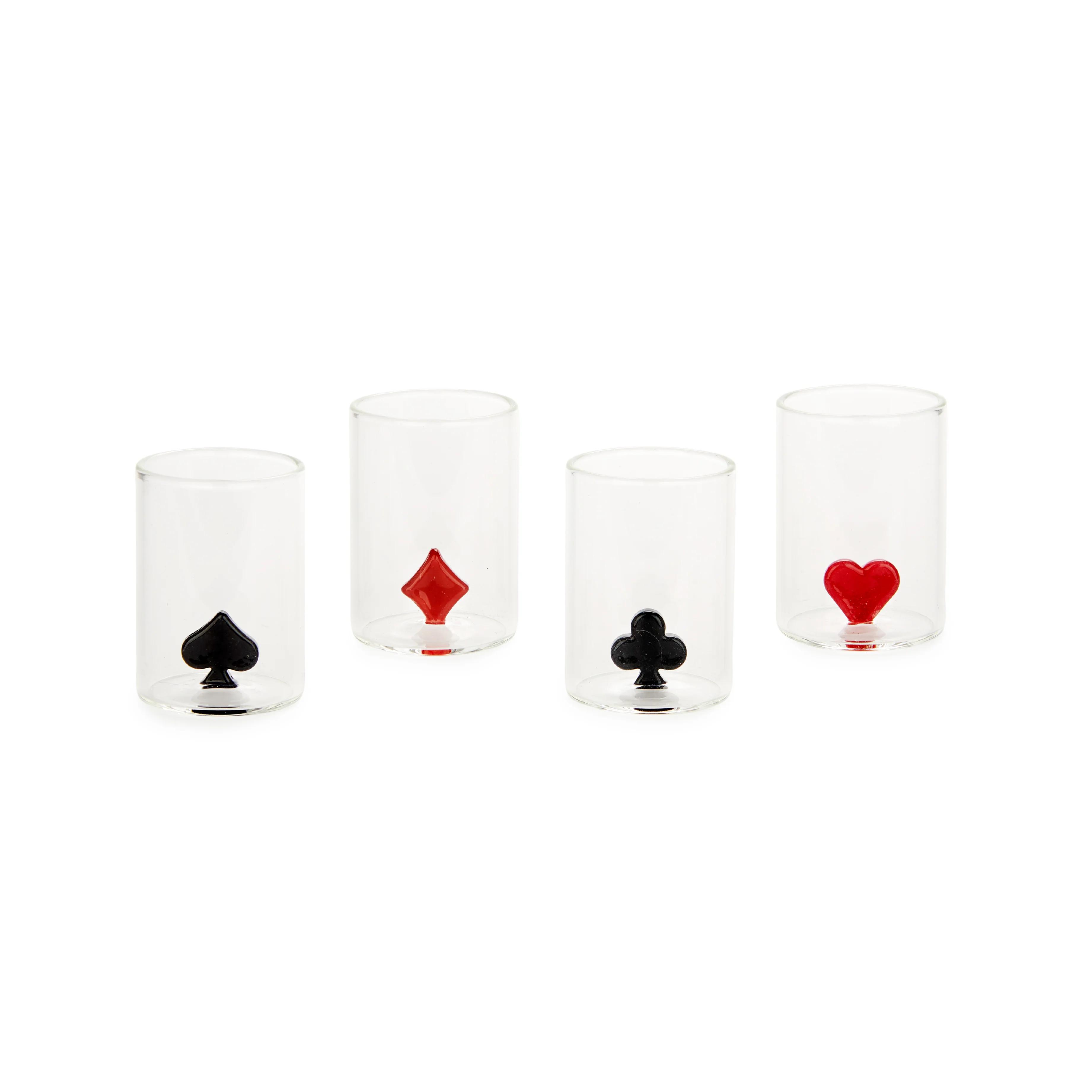Card Suit Shot Glasses | Set of 4 - Image 3