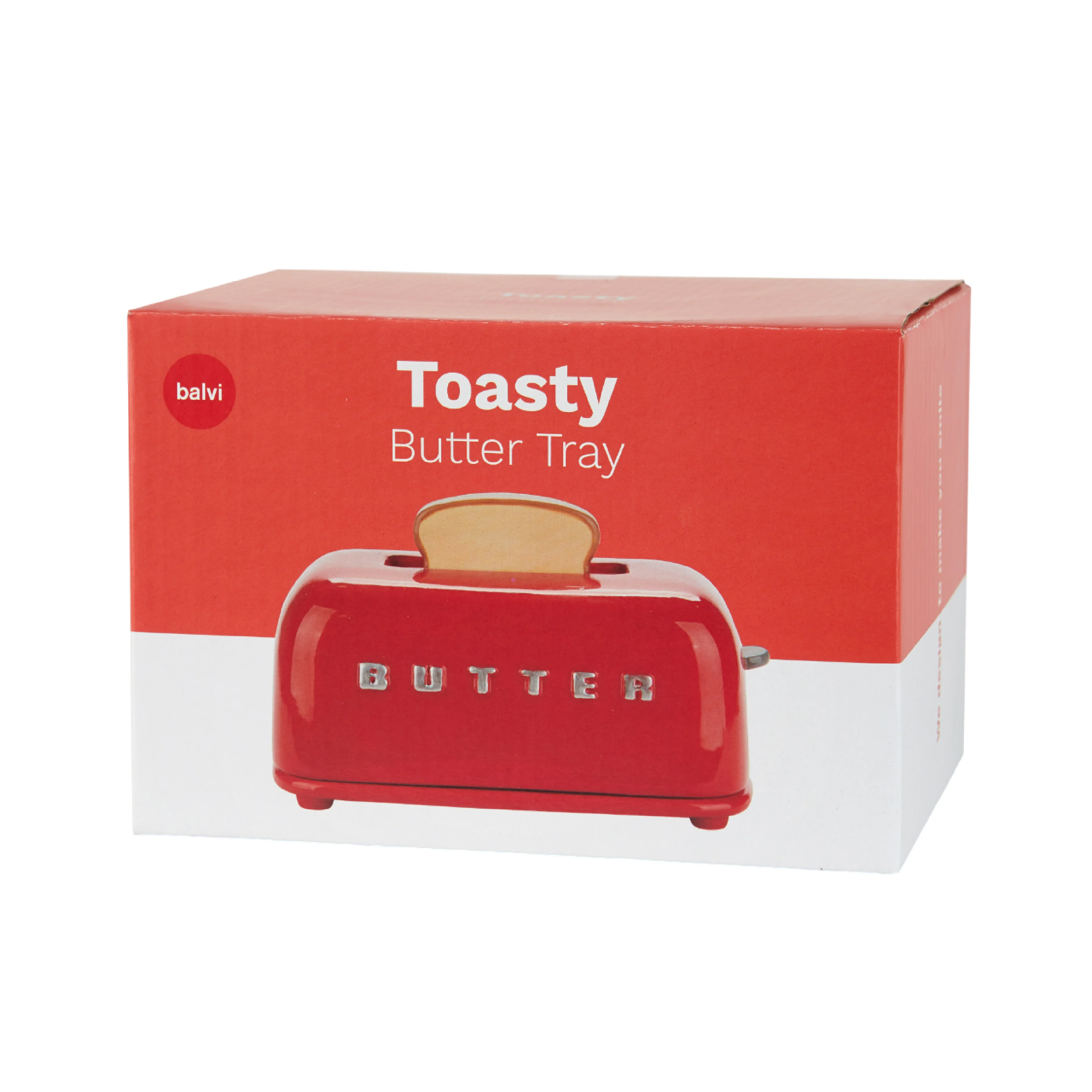 Ceramic Toaster Butter Dish | Red - Image 5