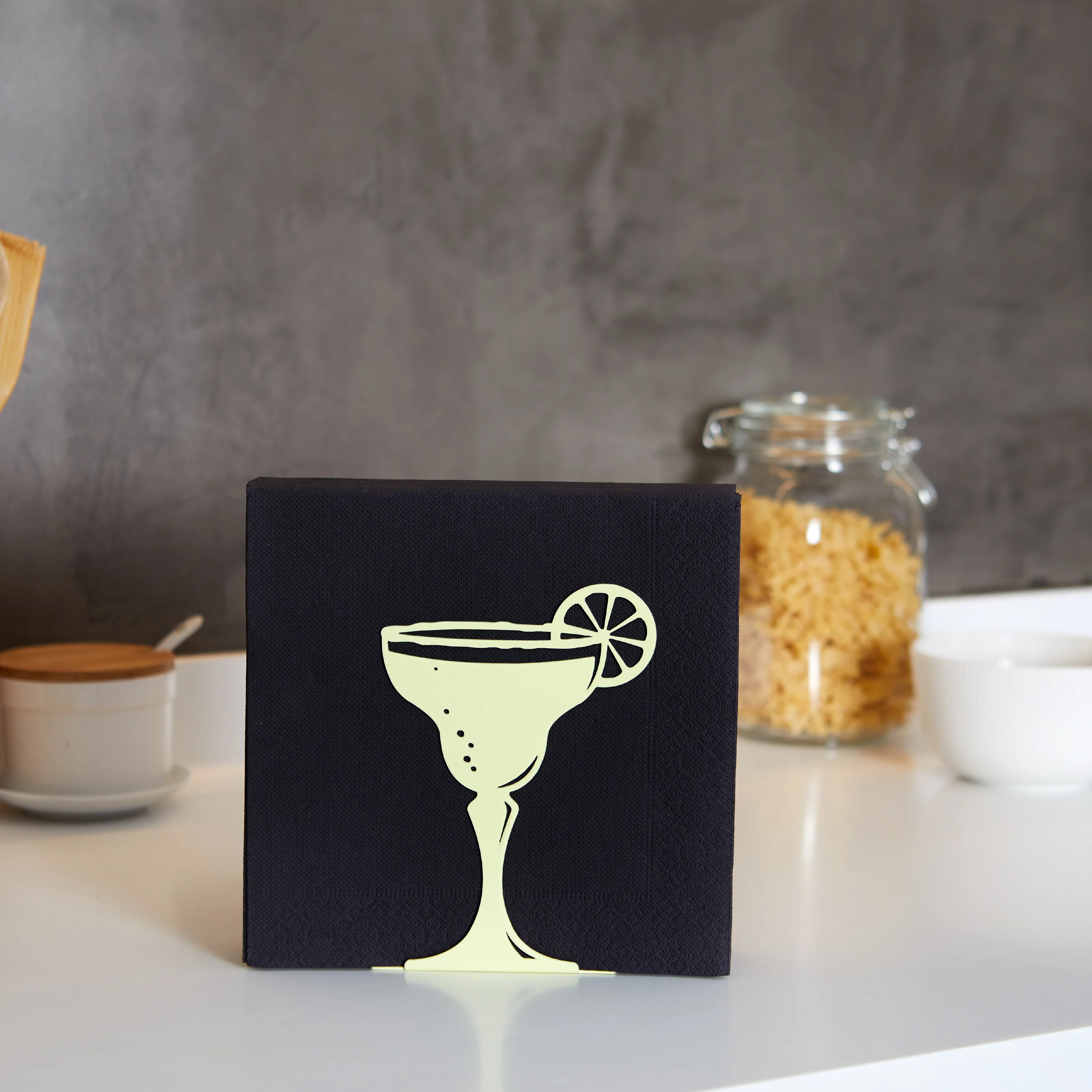 Cocktail Glass-Shaped Napkin Holder - Image 4