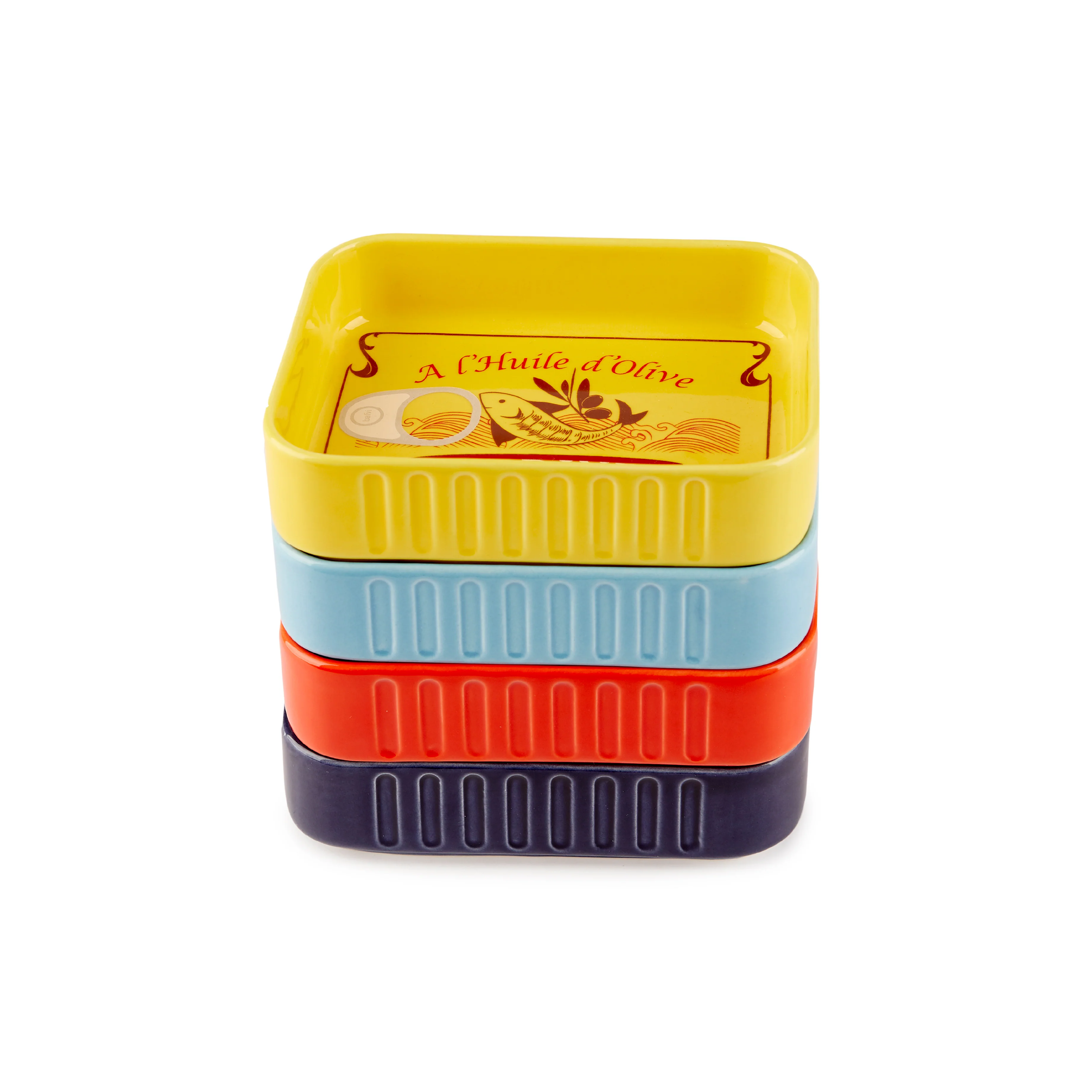 Conserverie Costal Snack Trays | Set of 4 - Image 3
