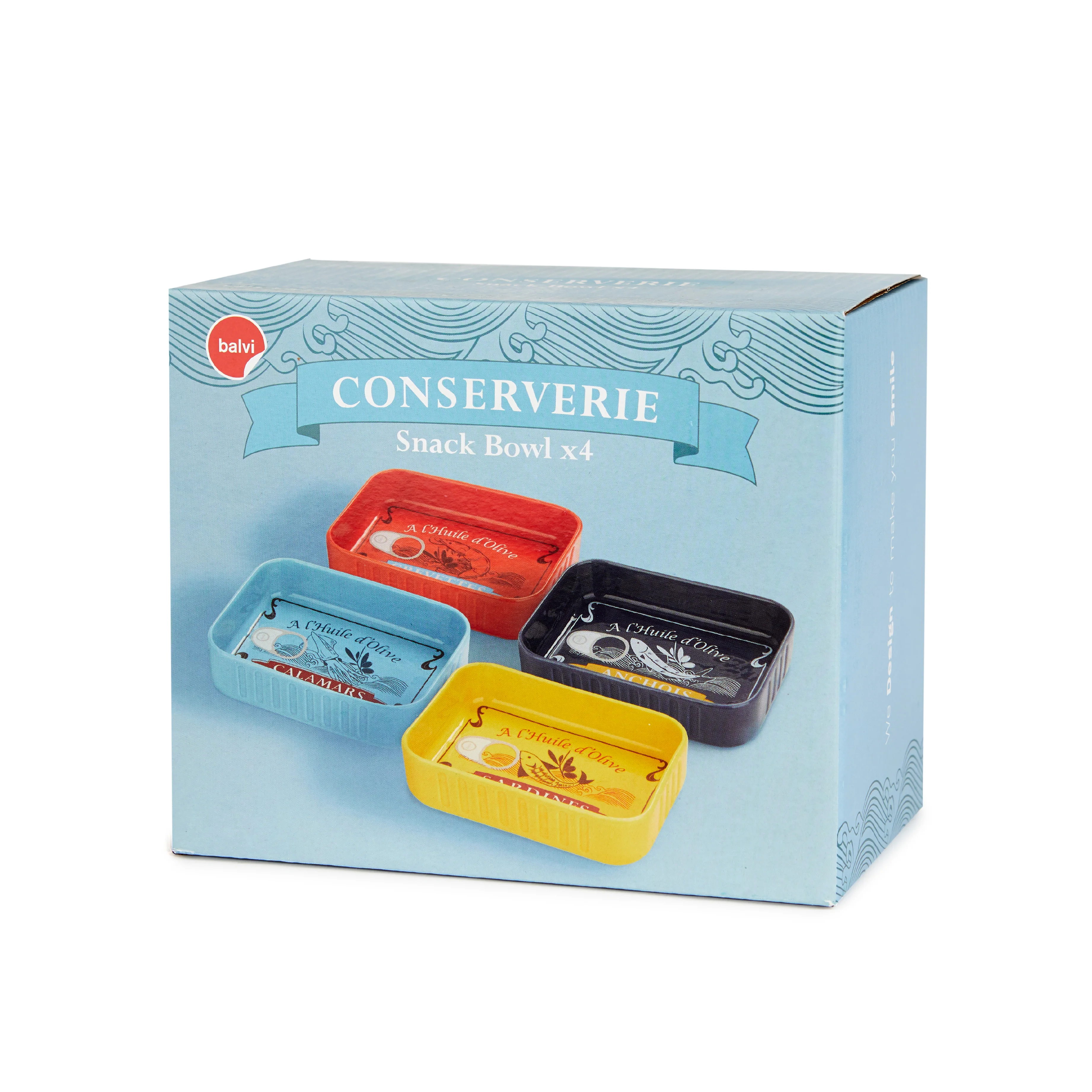 Conserverie Costal Snack Trays | Set of 4 - Image 5