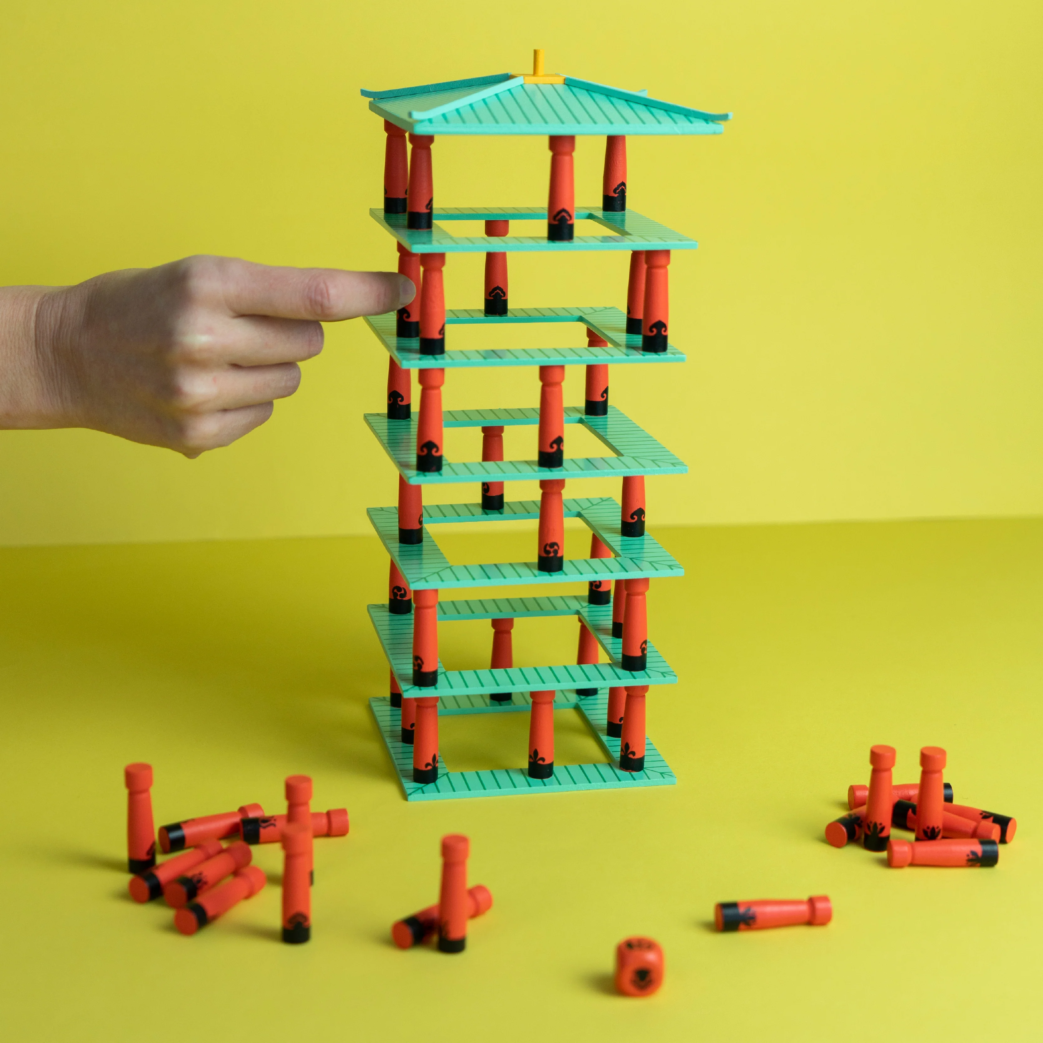 Jinja Japanese-Inspired Tower Stacking Game - Image 2
