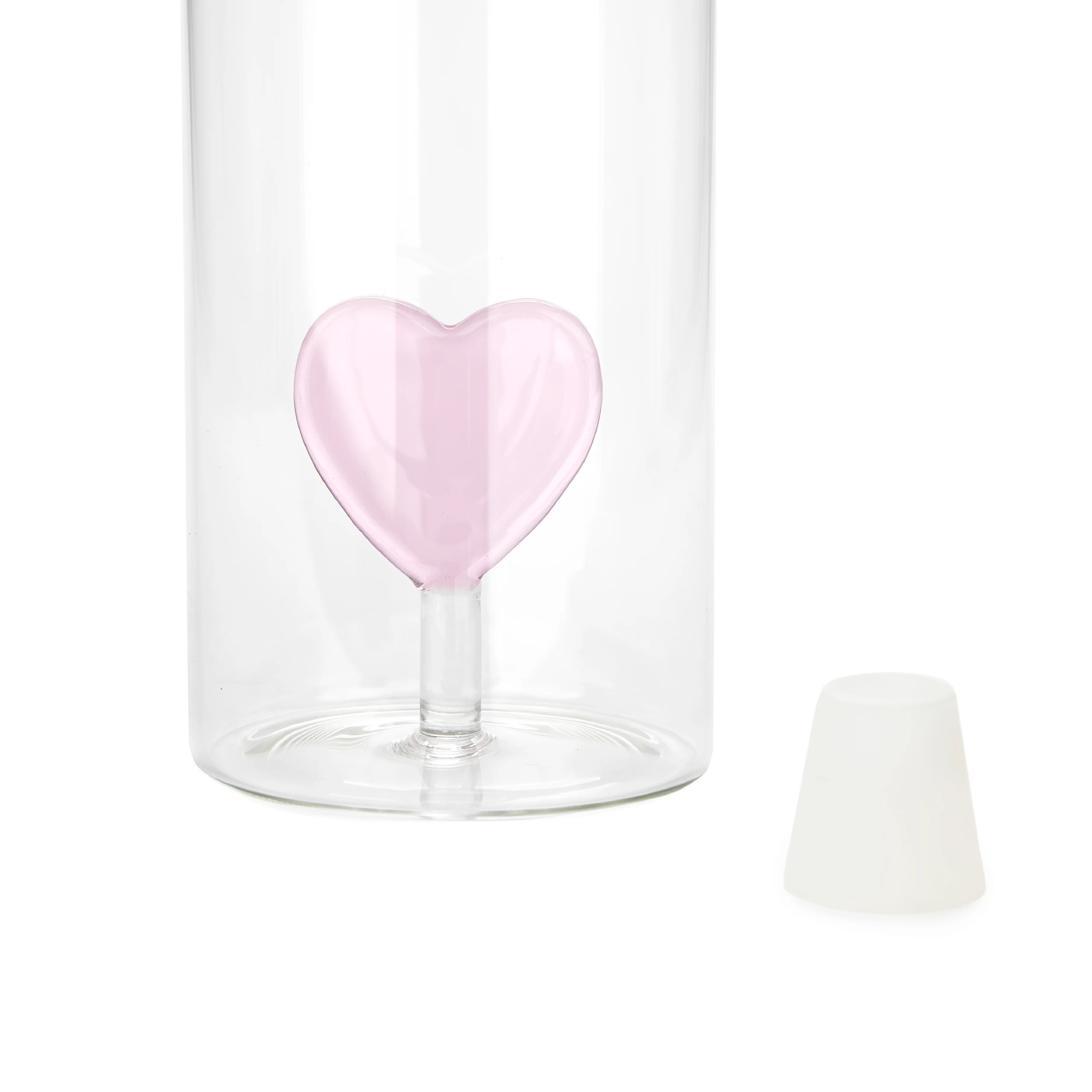 Love Heart Glass Bottle | 1.2L - Image 3