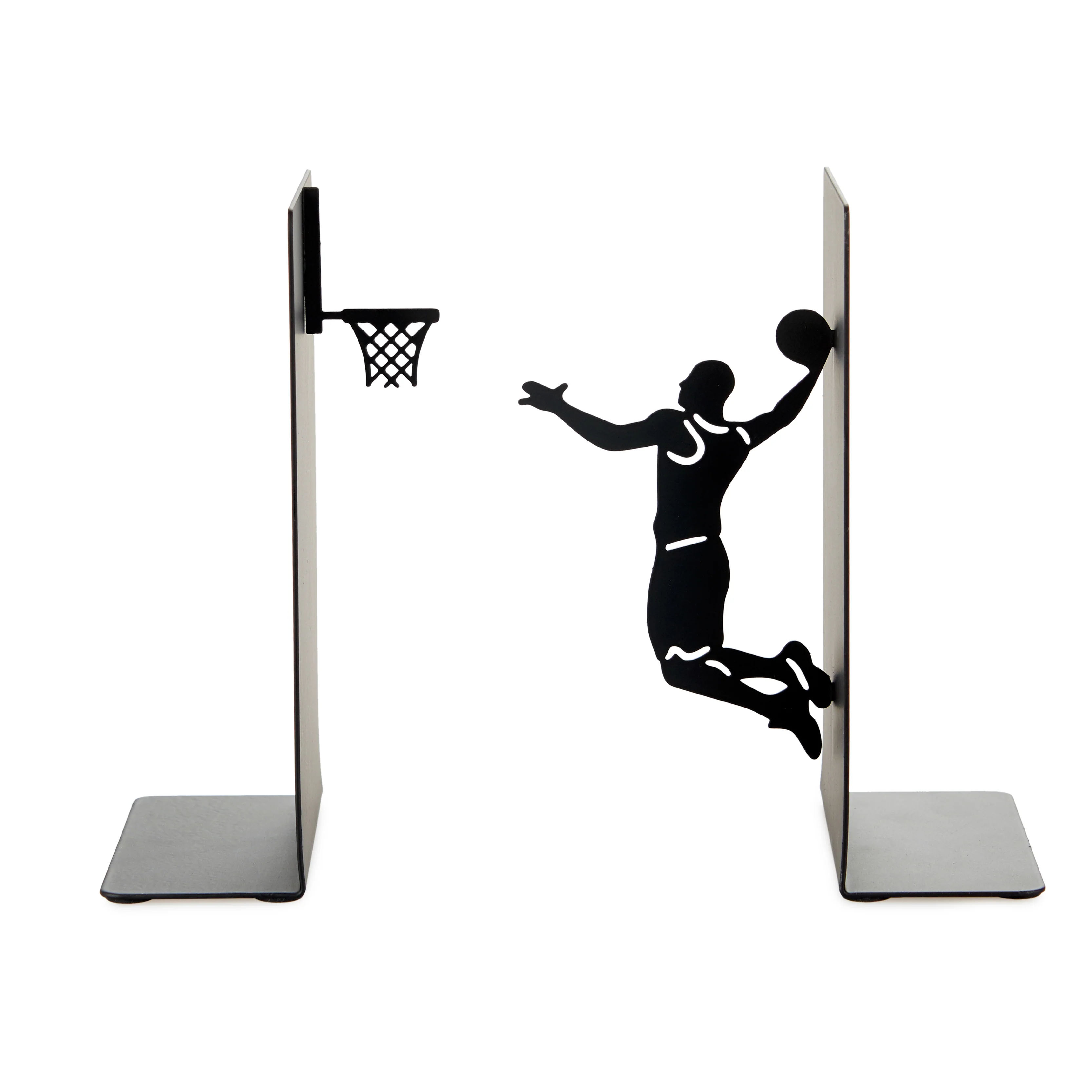 Metal Bookends | Basketball Slam Dunk | Set of 2 - Image 3