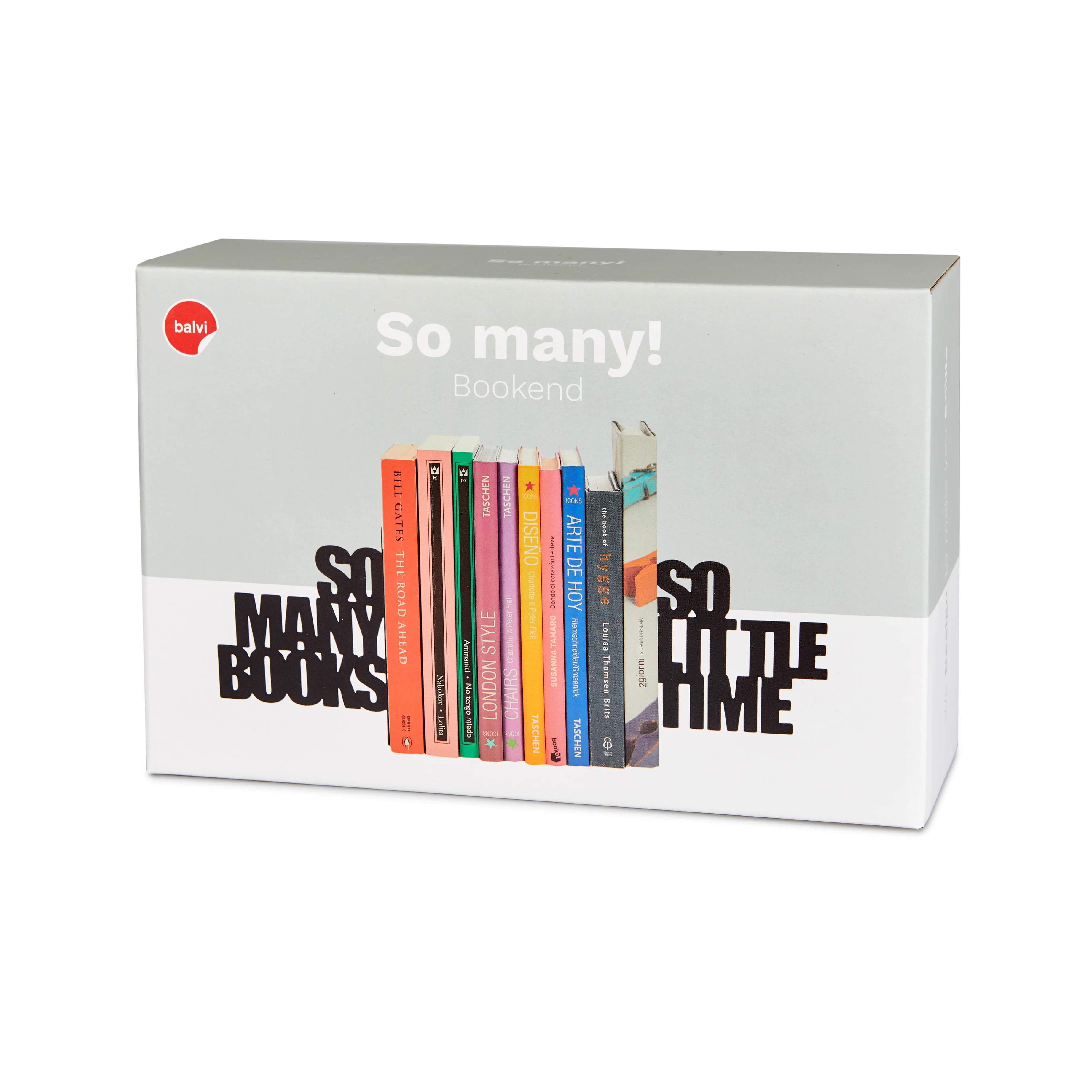 Metal Bookends | 'So Many Books, So Little Time' | Set of 2 - Image 4