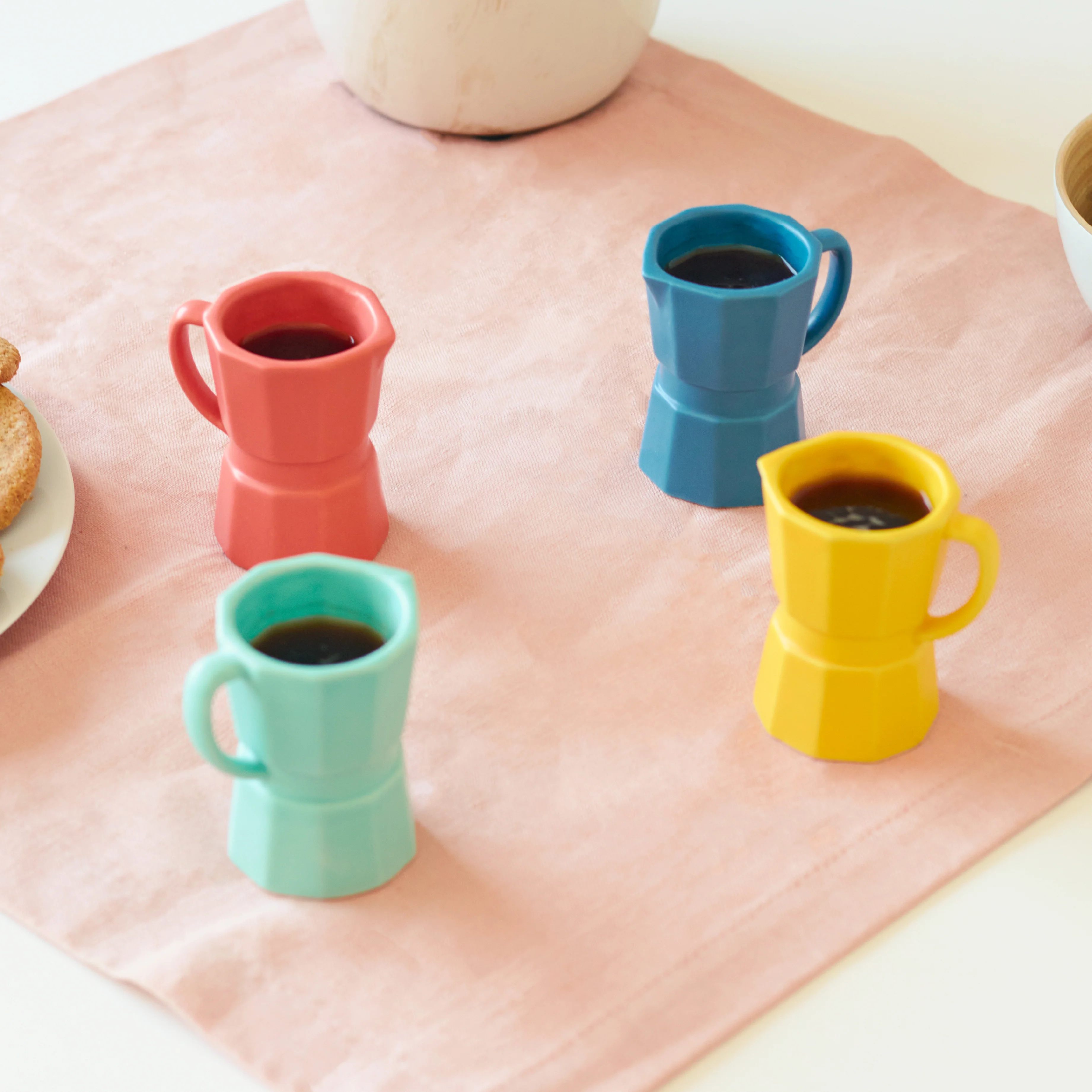 Moka Pot Espresso Cups | Bright | Set of 4 - Image 3