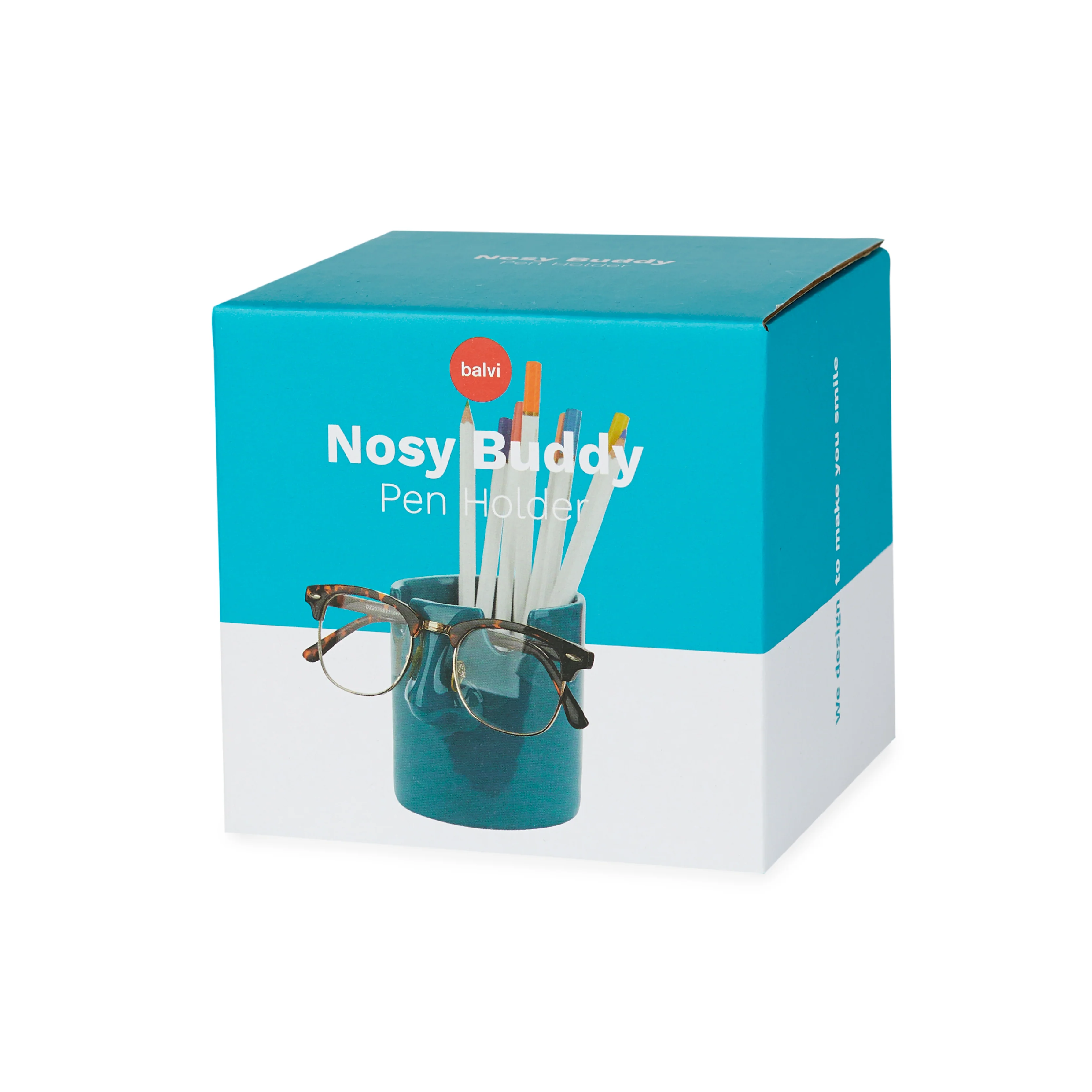 Nosey Buddy Stationery & Glasses Holder | Blue - Image 5