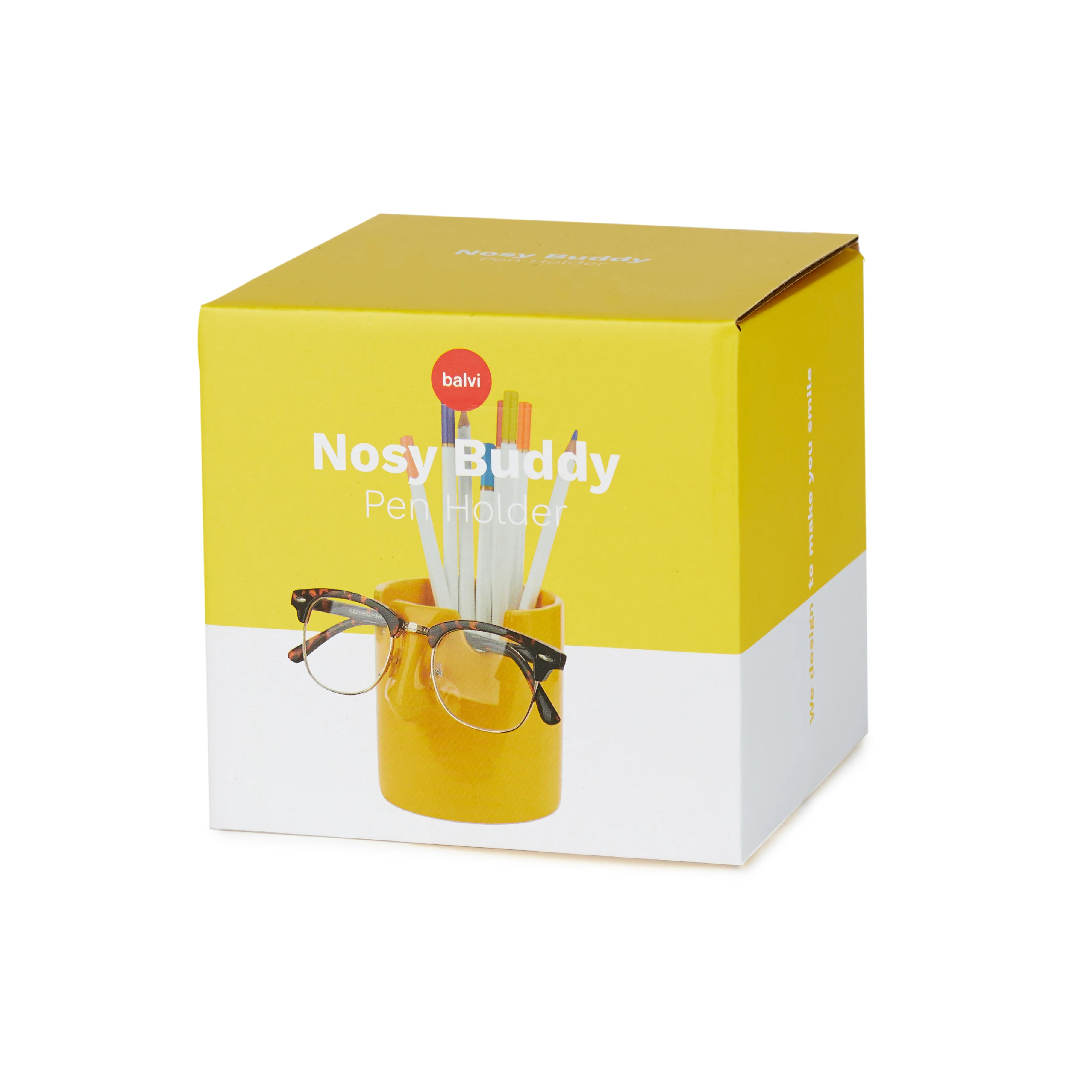 Nosey Buddy Stationery & Glasses Holder | Mustard - Image 5