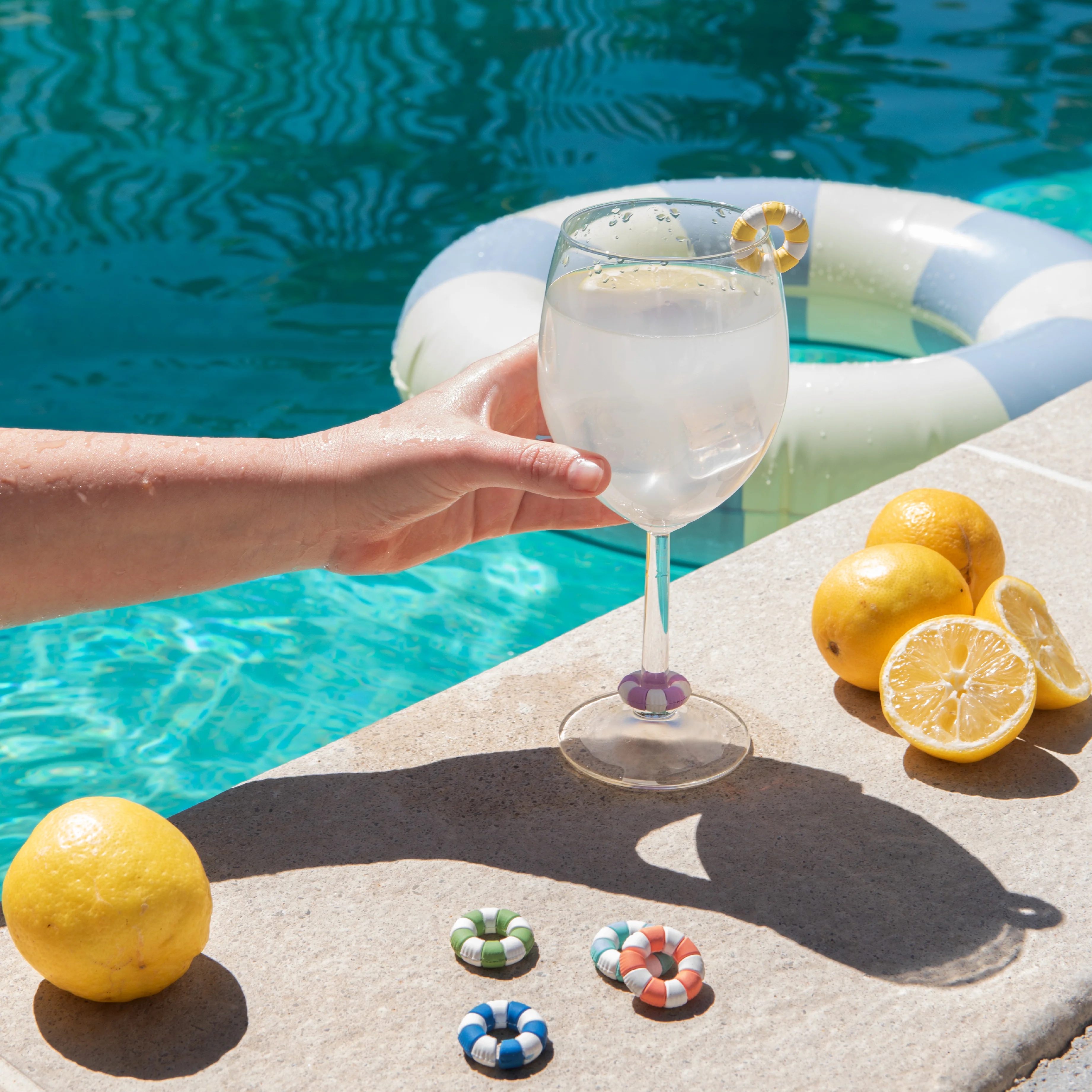 Swim Ring Glass Markers | Set of 6 - Image 2