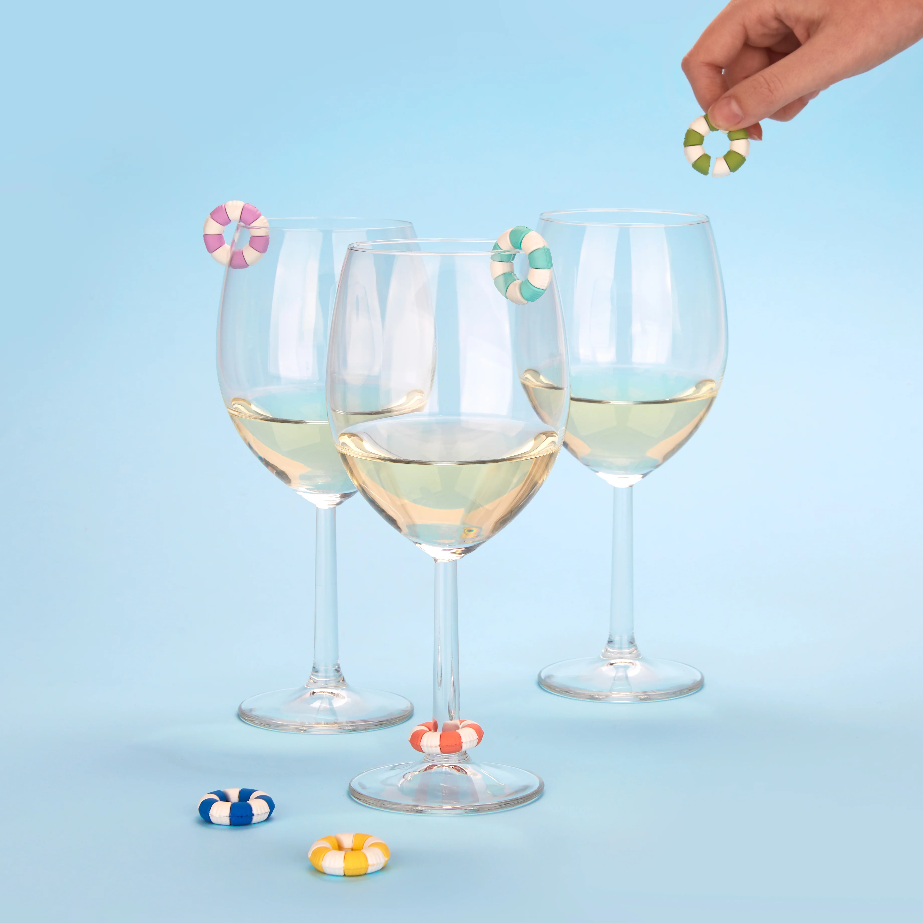 Swim Ring Glass Markers | Set of 6 - Image 4