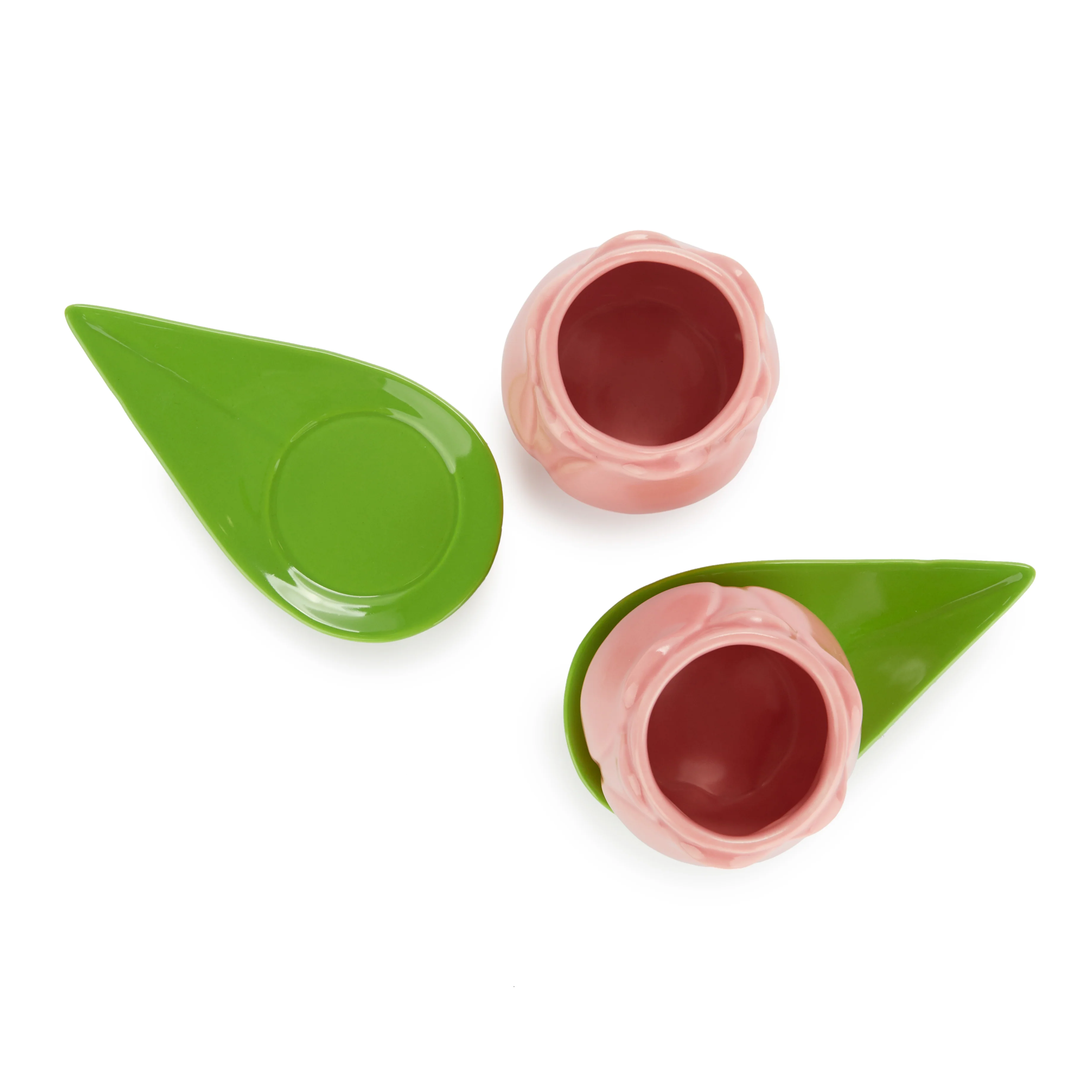 Tulip Espresso Cup & Petal Saucer | Pink | Set of 2 - Image 3