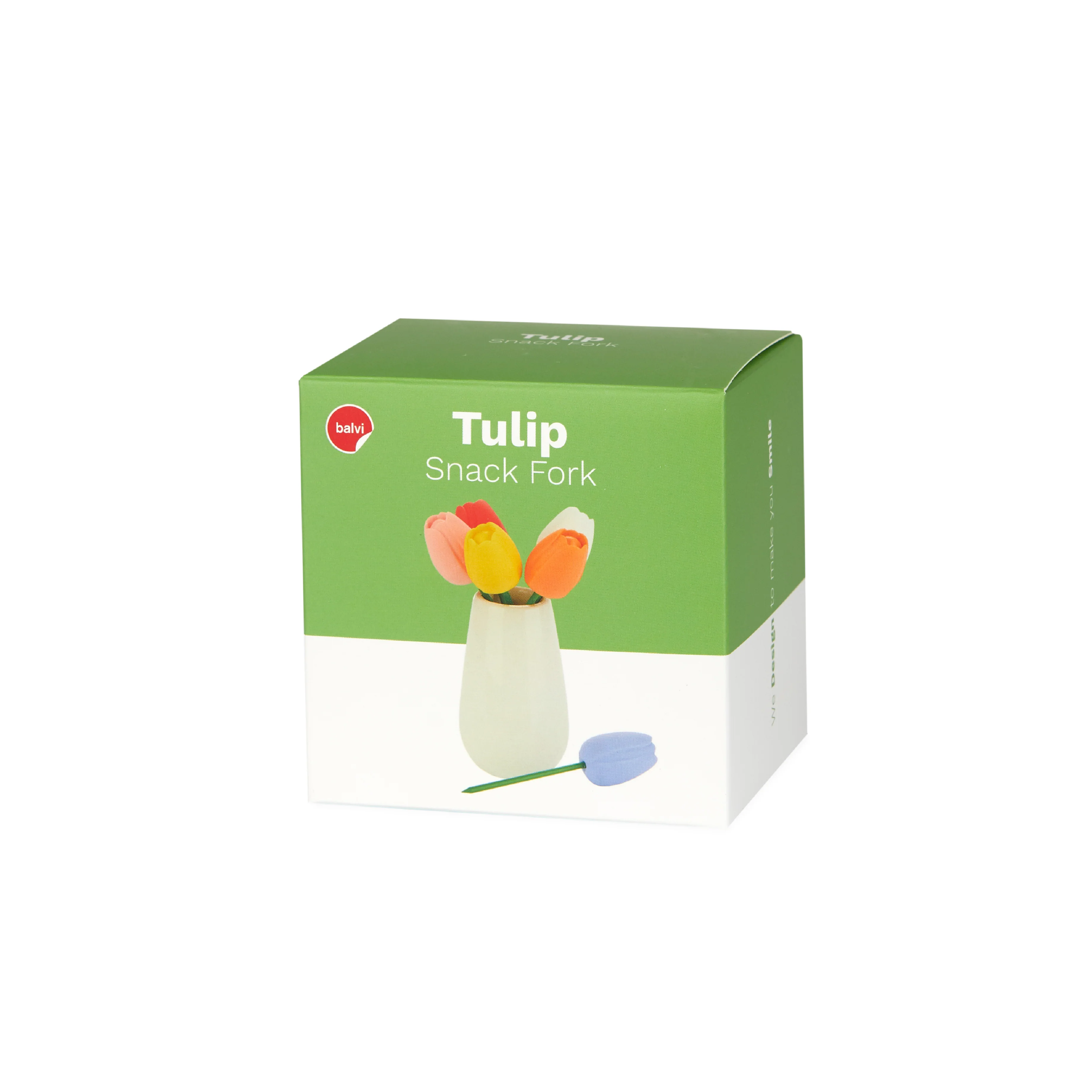 Tulip-Tipped Snack Forks in Vase | Set of 6 - Image 5