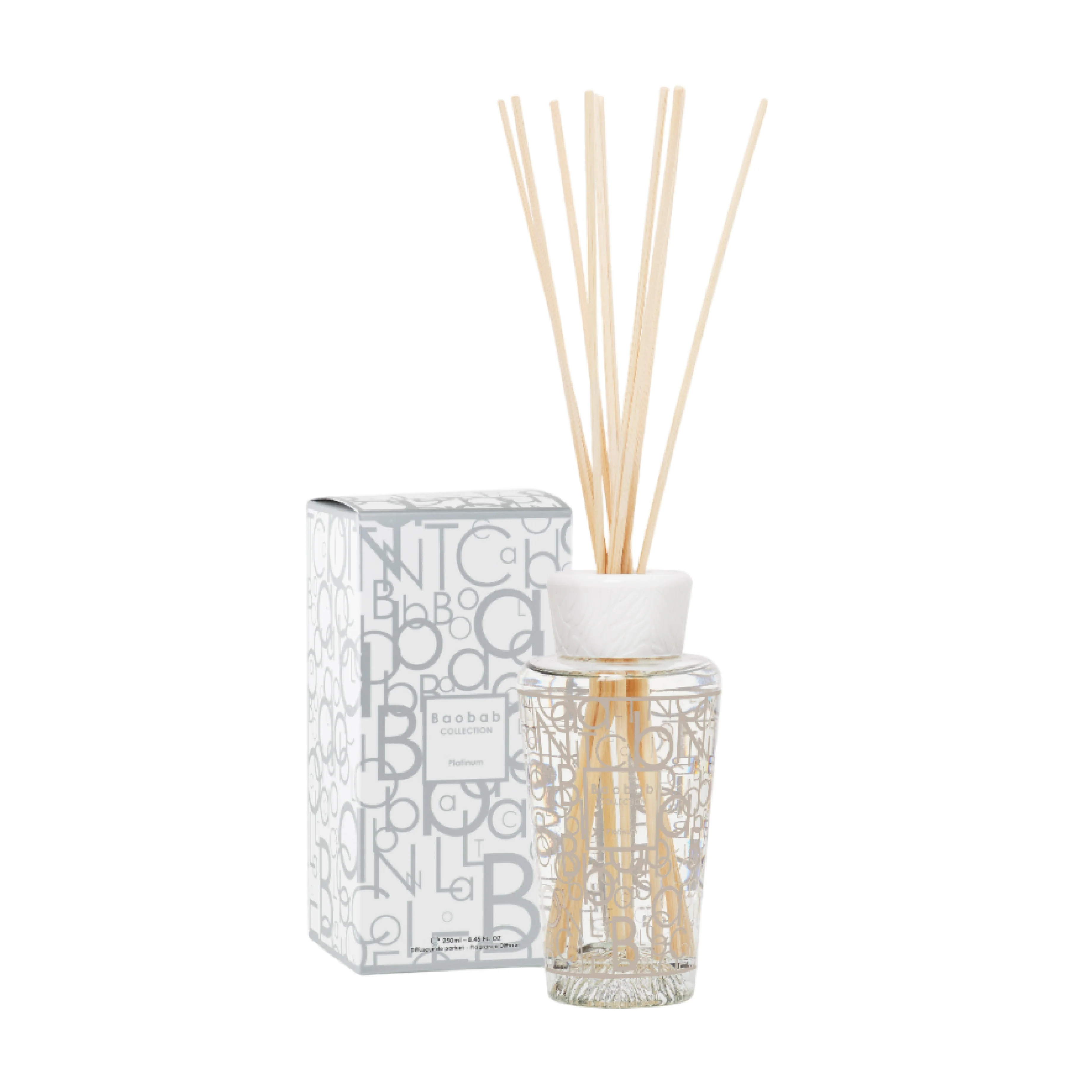 My First Baobab Platinum Reed Diffuser | Grapefruit, Amber & Vetiver | 250ml - Image 3