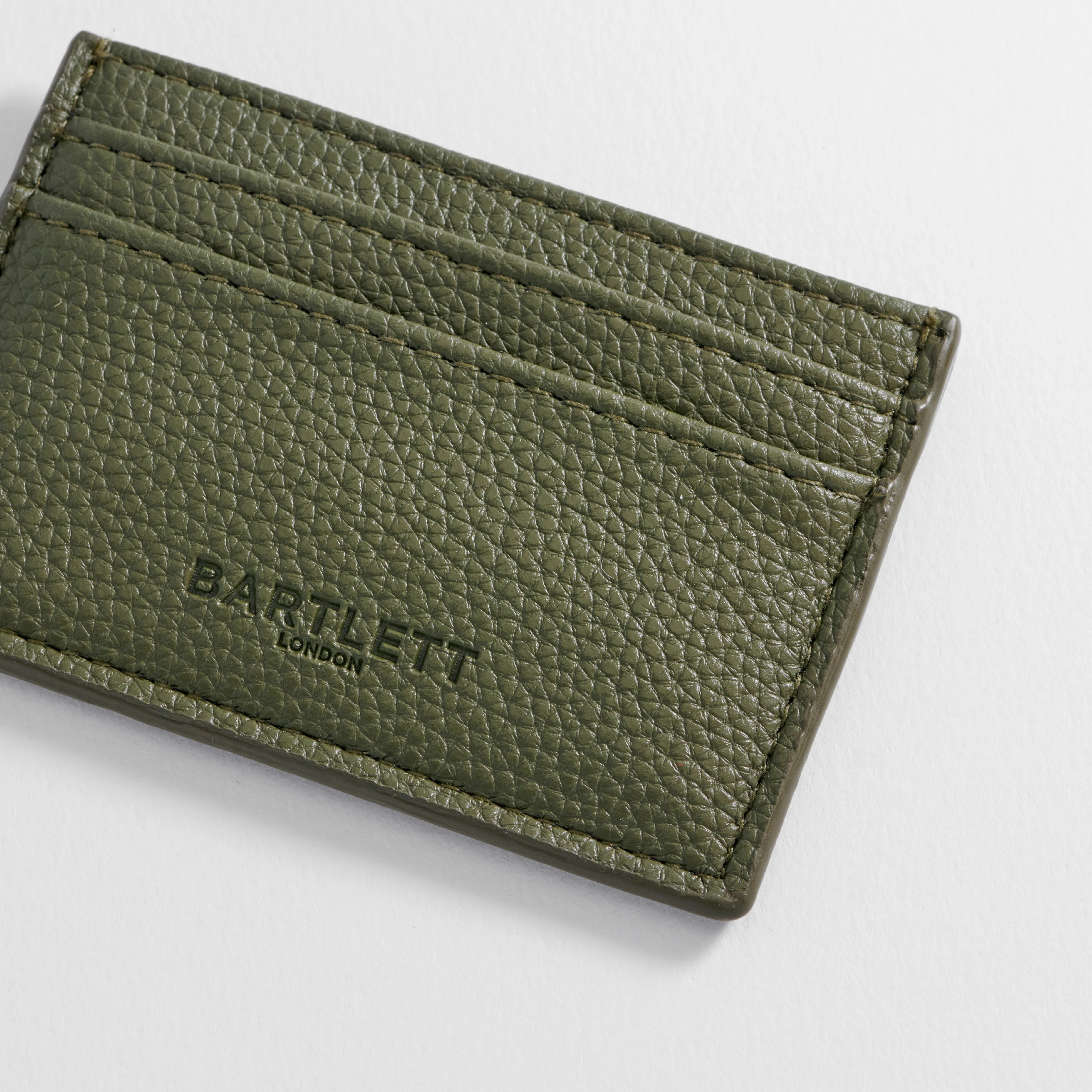 Men's Vegan Leather Card Holder | Khaki - Image 3