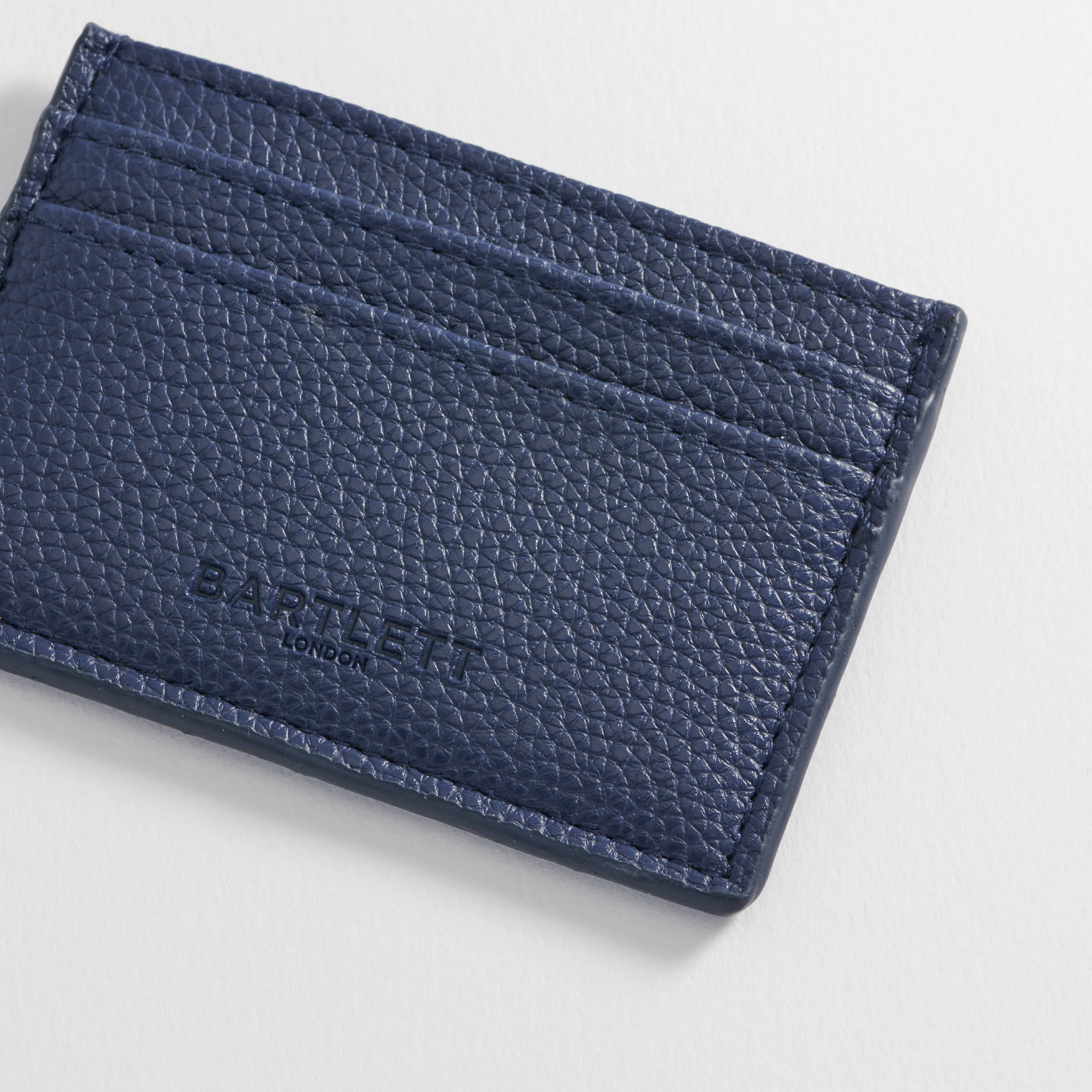 Men's Vegan Leather Card Holder | Navy - Image 3