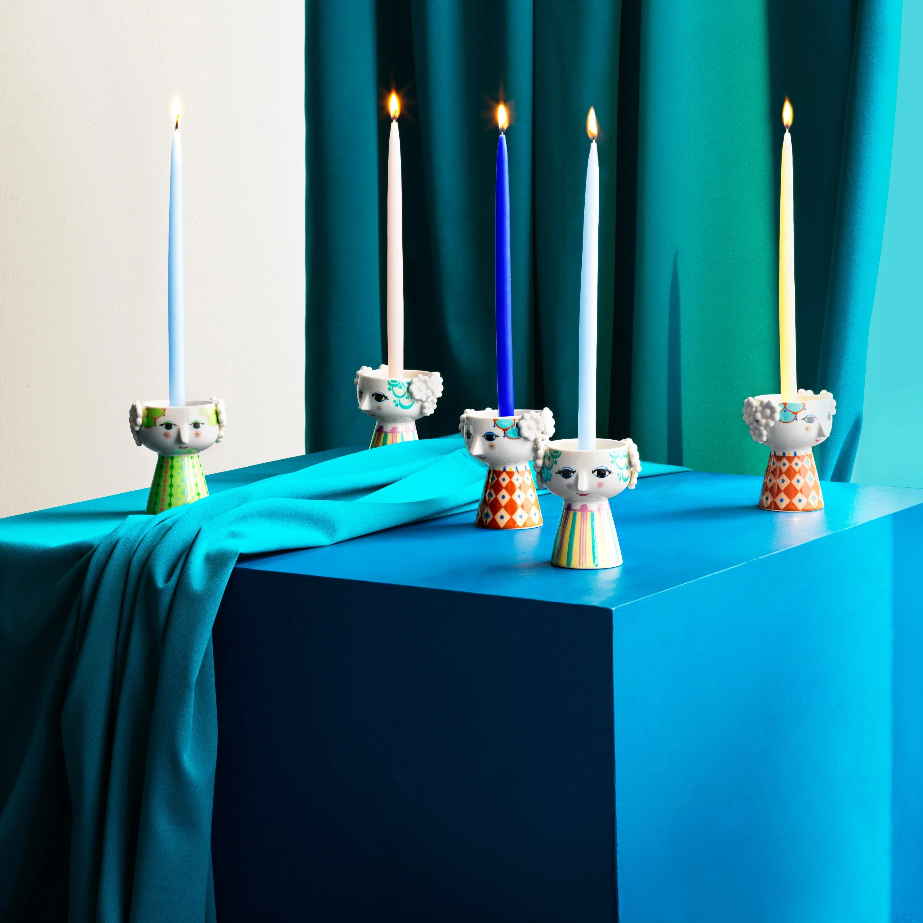 Eva Candle Holder | Light Green | 9.5cm - Image 4
