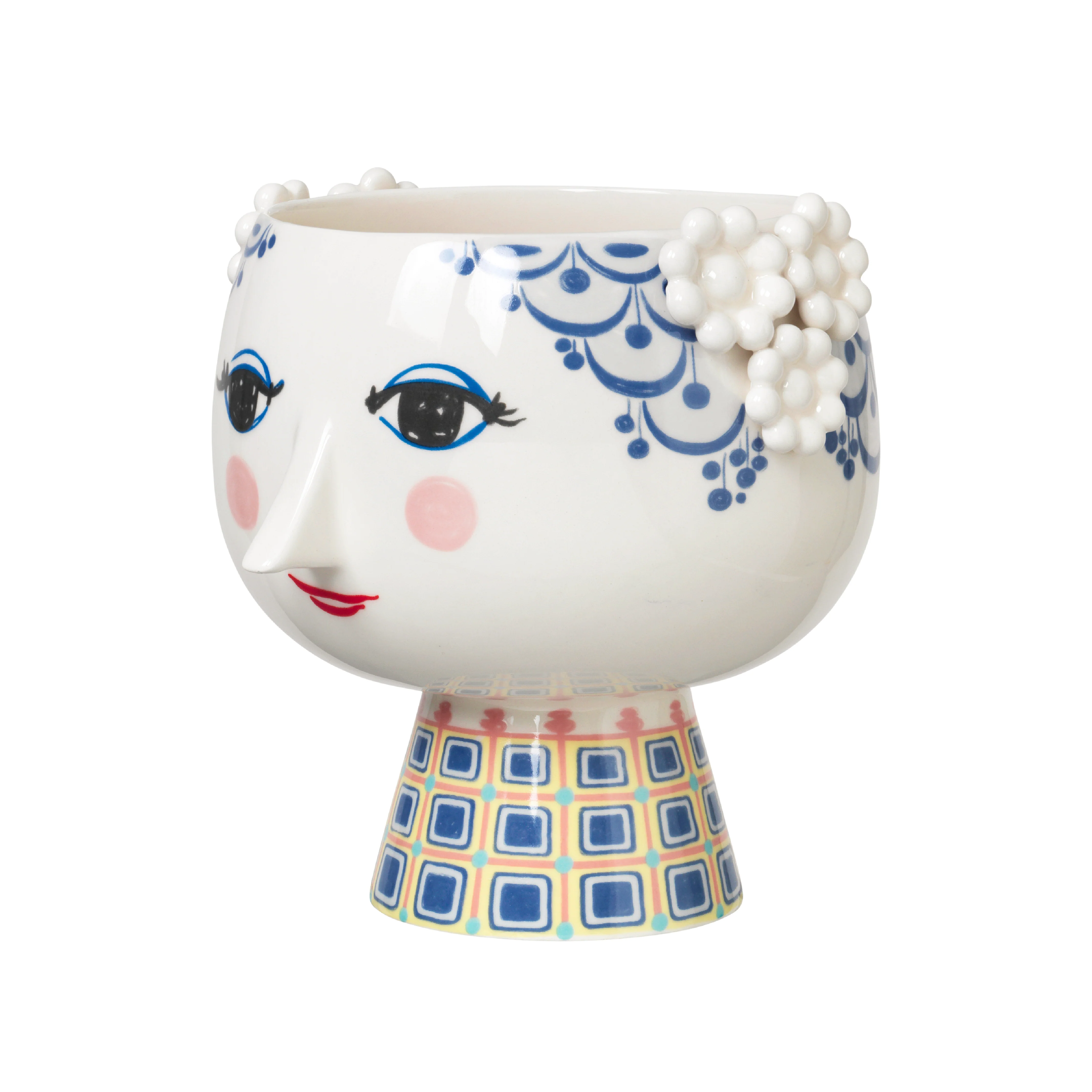Eva Flowerpot | Blue | 21cm - Image 3