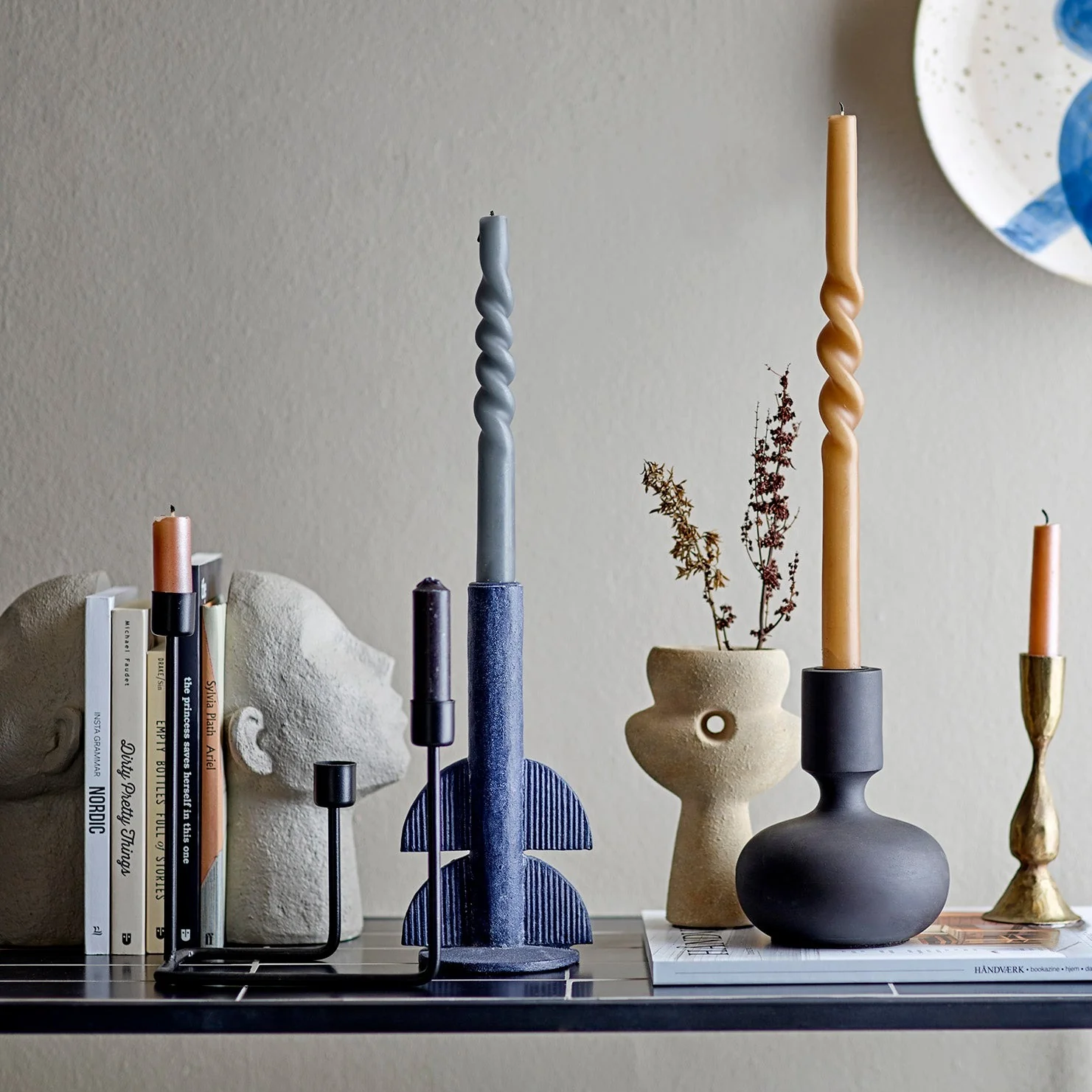 Baldur Split Head Bookends | Grey - Image 5