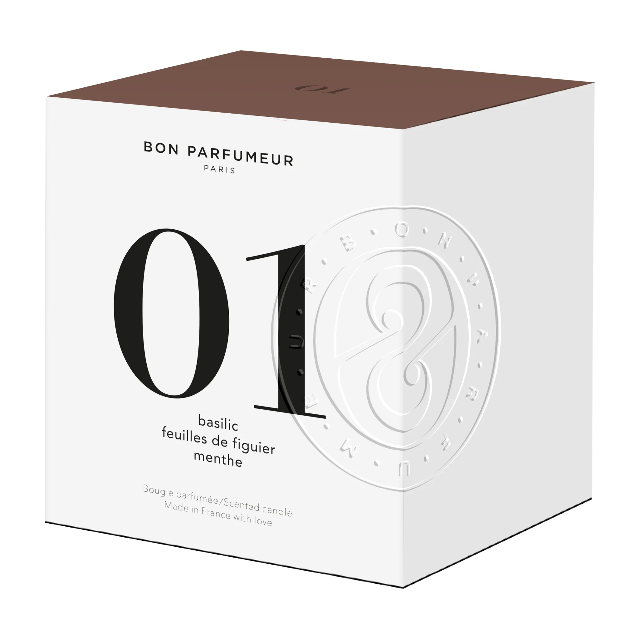 01 Scented Candle | Basil, Fig Leaves & Mint | 180g - Image 3