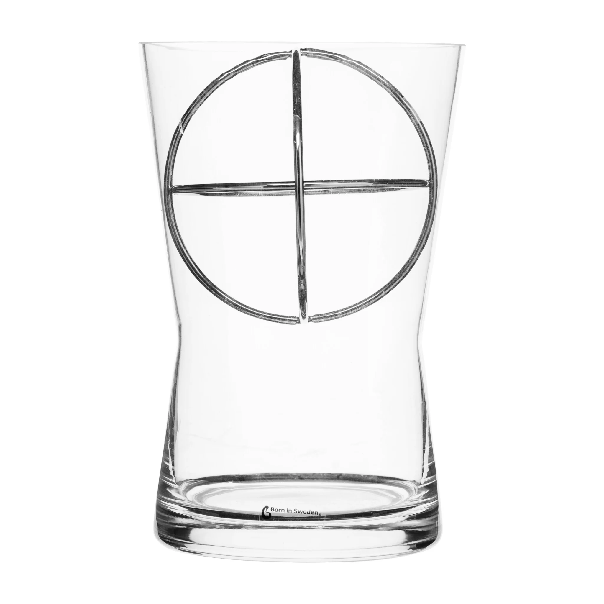 Sphere Vase with Stainless Steel Ball | Medium - Image 2