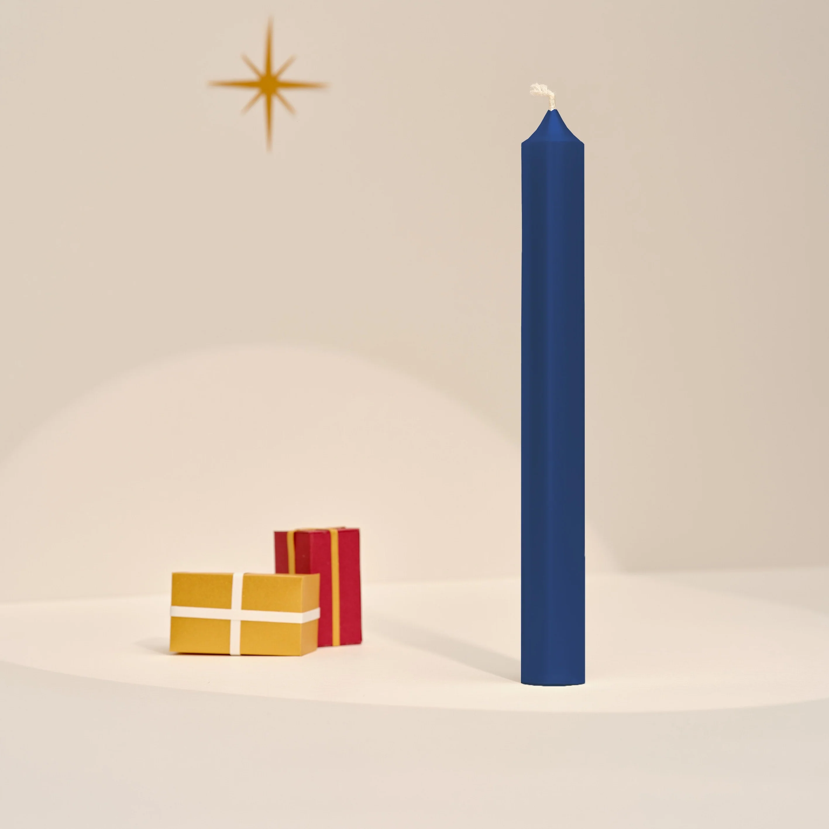 Straight Dinner Candle | Blue | 22cm - Image 3