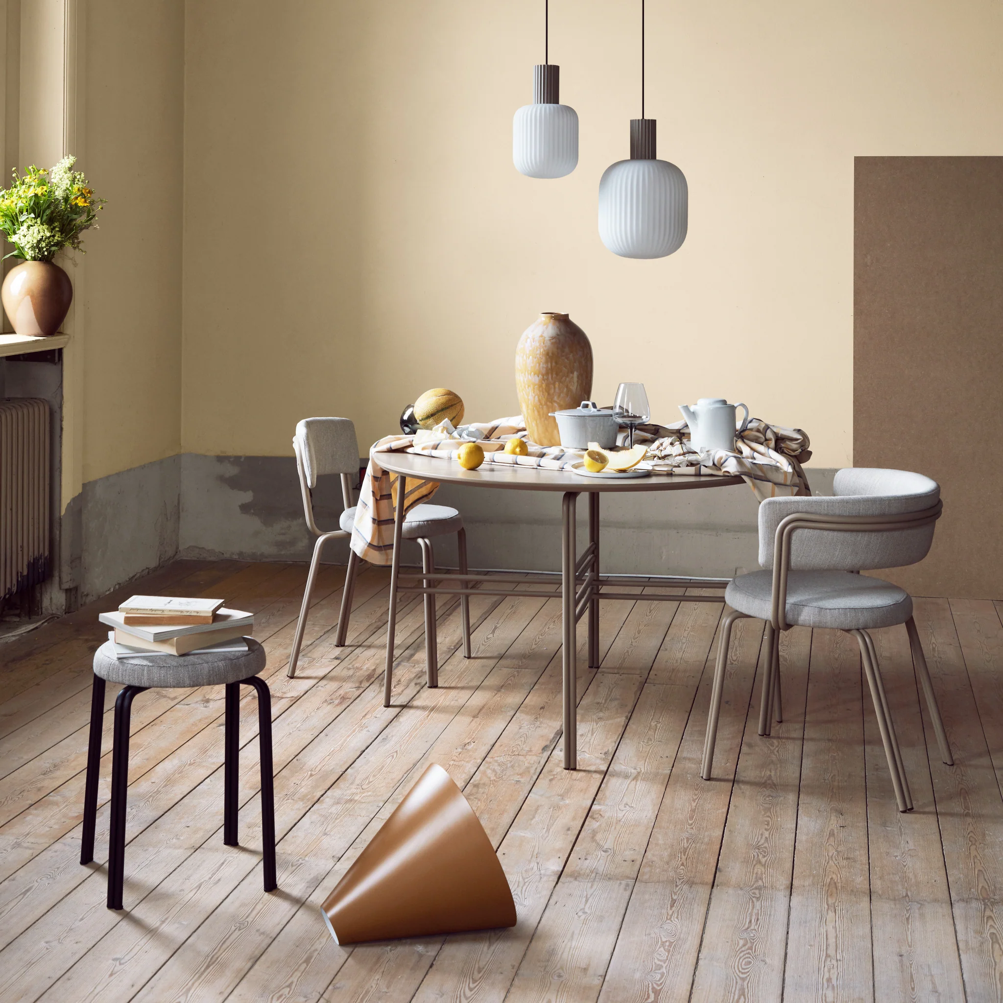 Ceiling Lamp | Lolly | Sand Metal & White Opal - Image 4