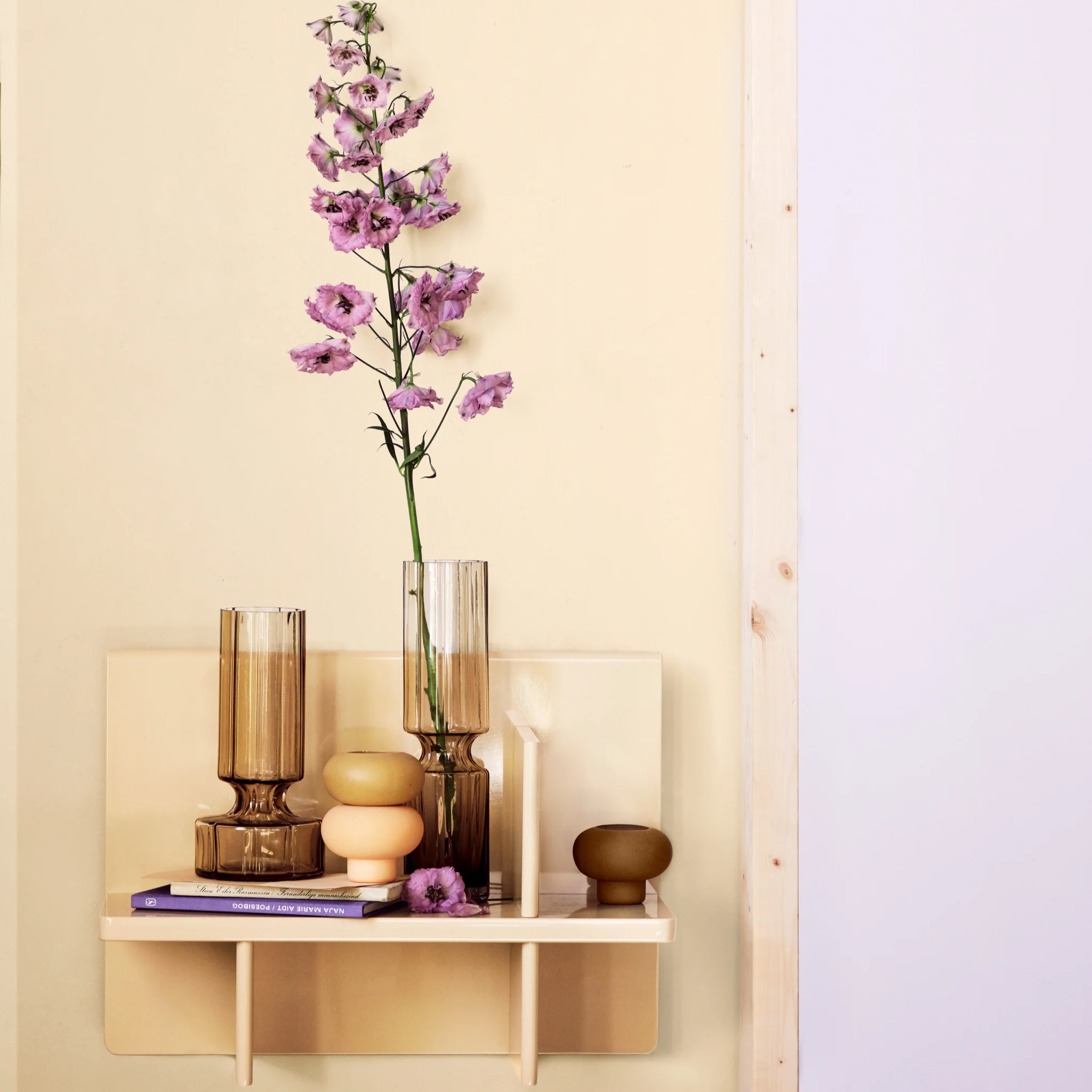 Mouthblown Glass Vase | Hyacint | Indian Tan - Image 2