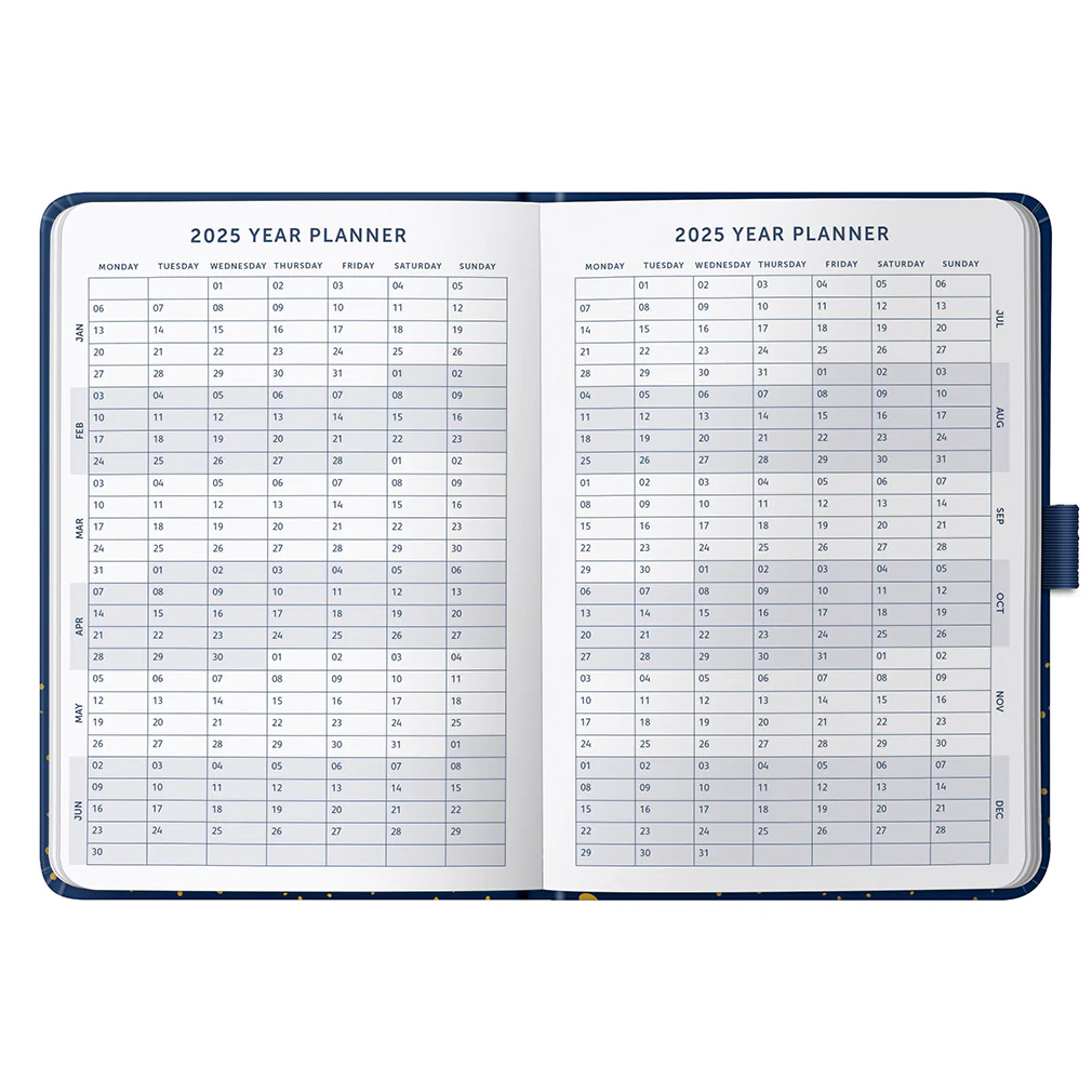 2025 Day a Page Diary | Navy & Gold | A6 - Image 5