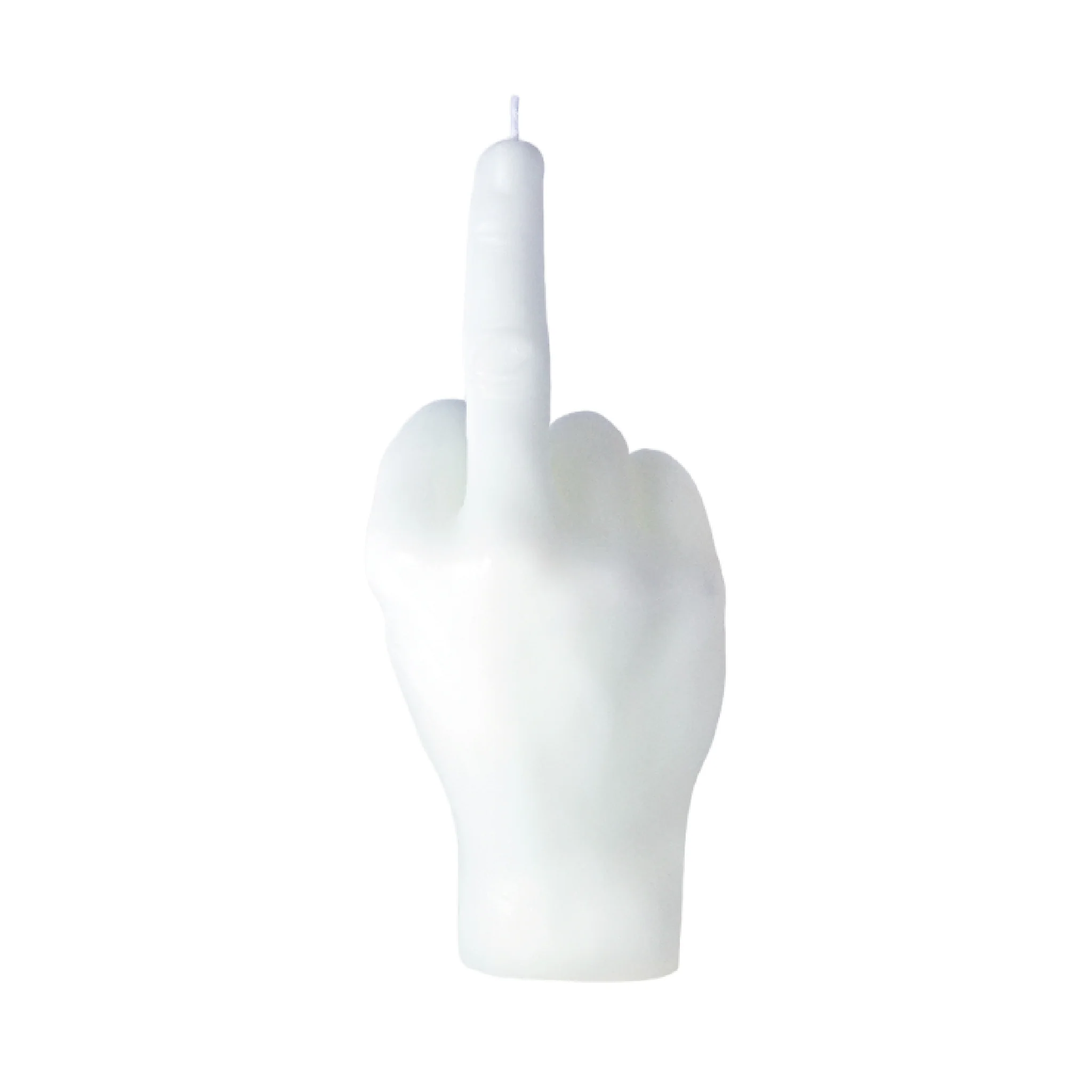 F*ck Hand Gesture Candle | White - Image 3