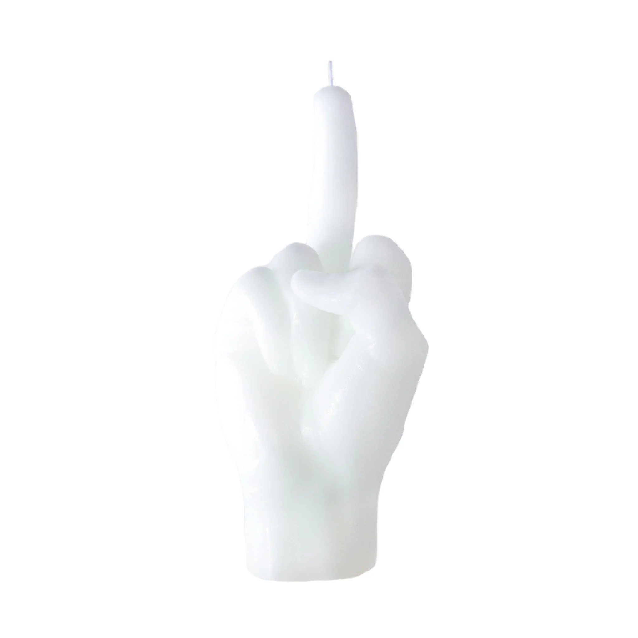 F*ck Hand Gesture Candle | White - Image 4