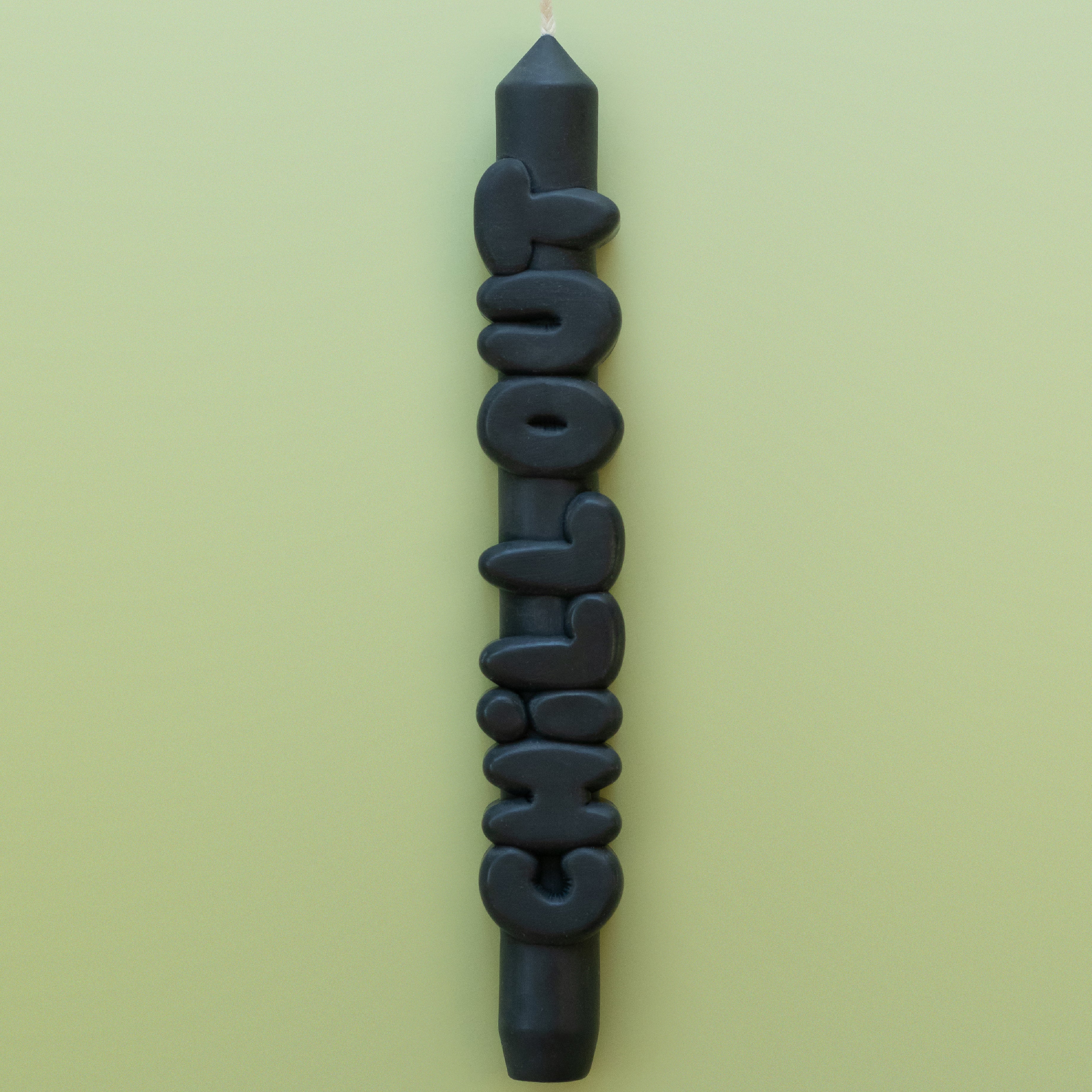 'Chill Out' Taper Candle | Black - Image 4