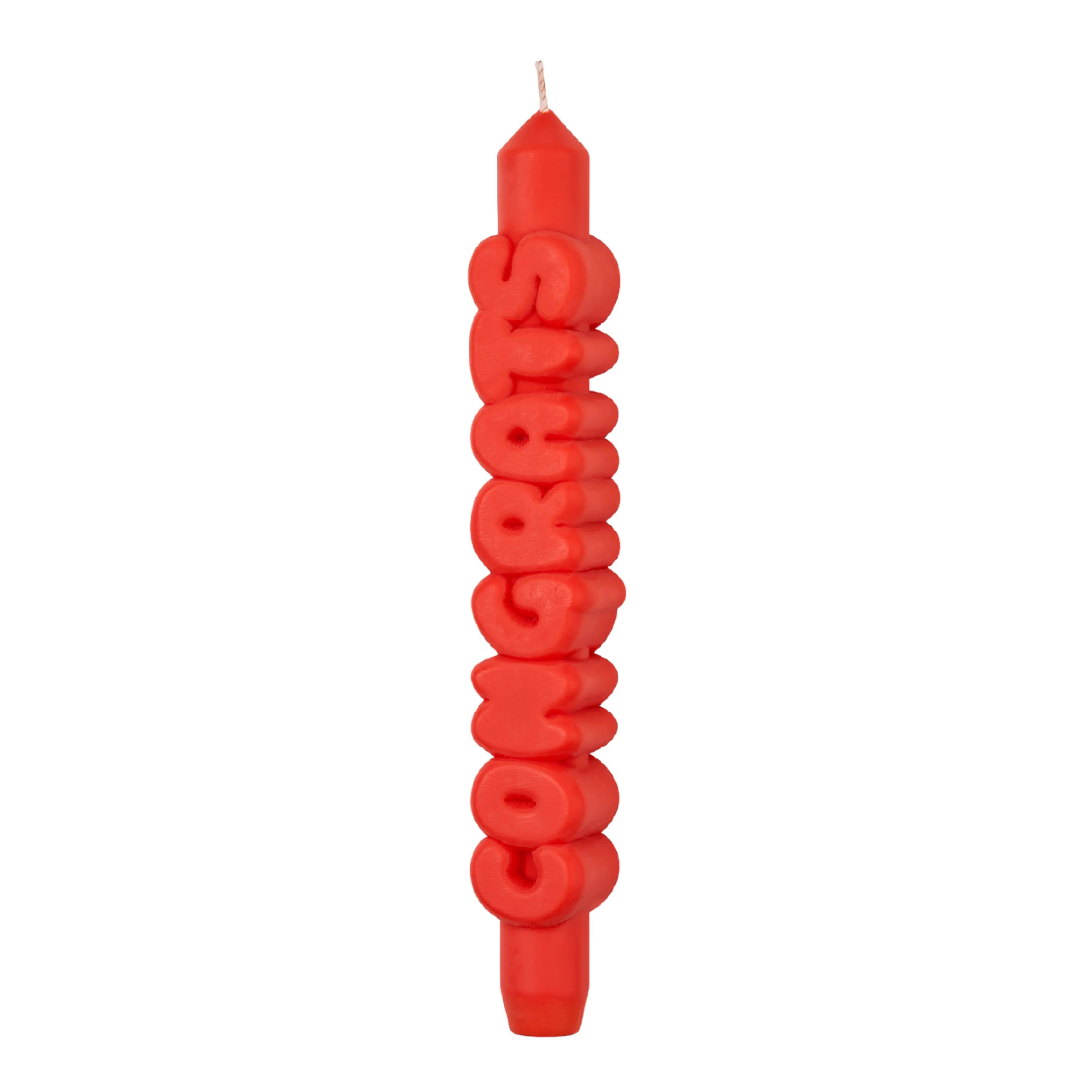 'Congrats' Taper Candle | Orange - Image 3