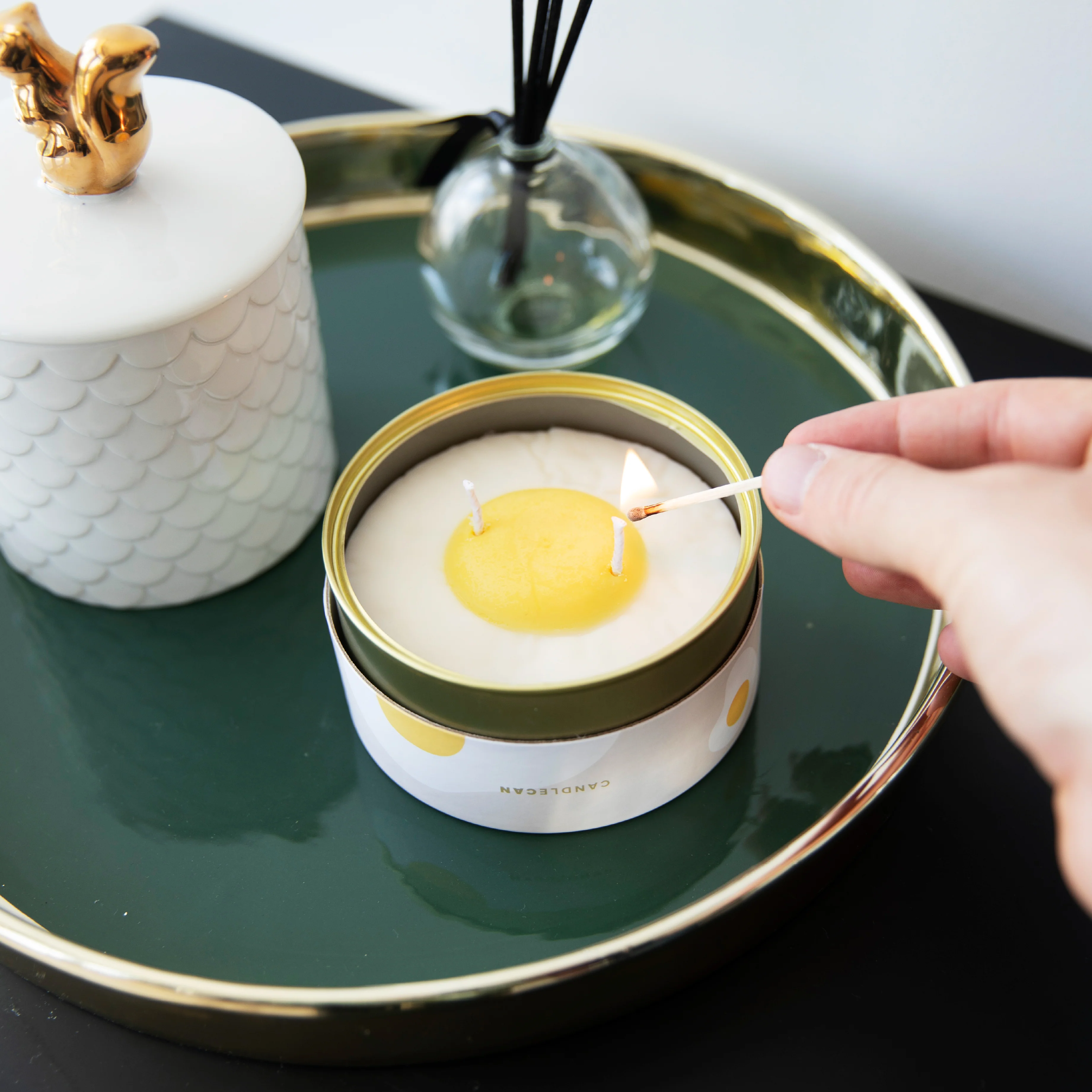 Egg CandleCan | Vanilla Scented - Image 2