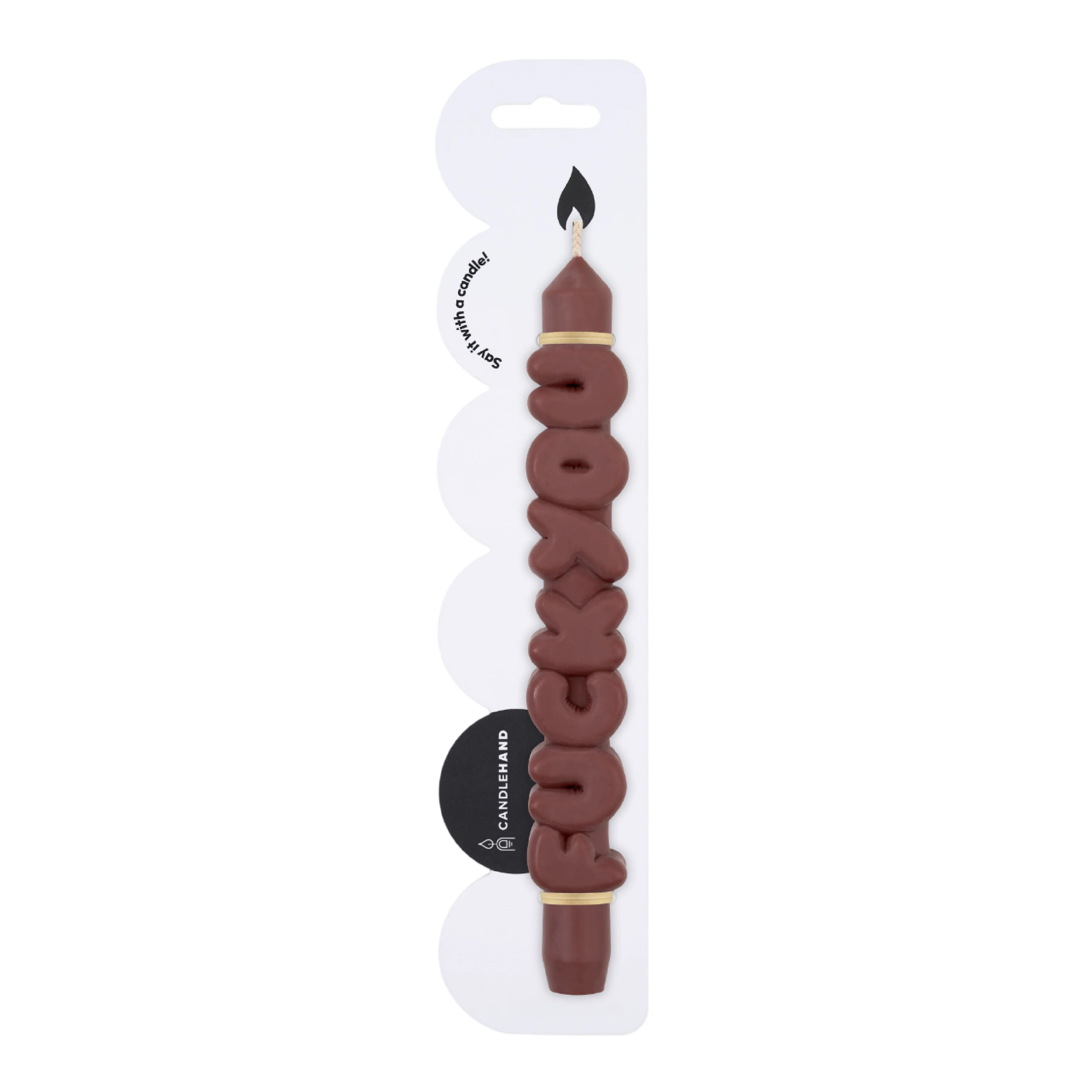 'F*ck You' Taper Candle | Mocha