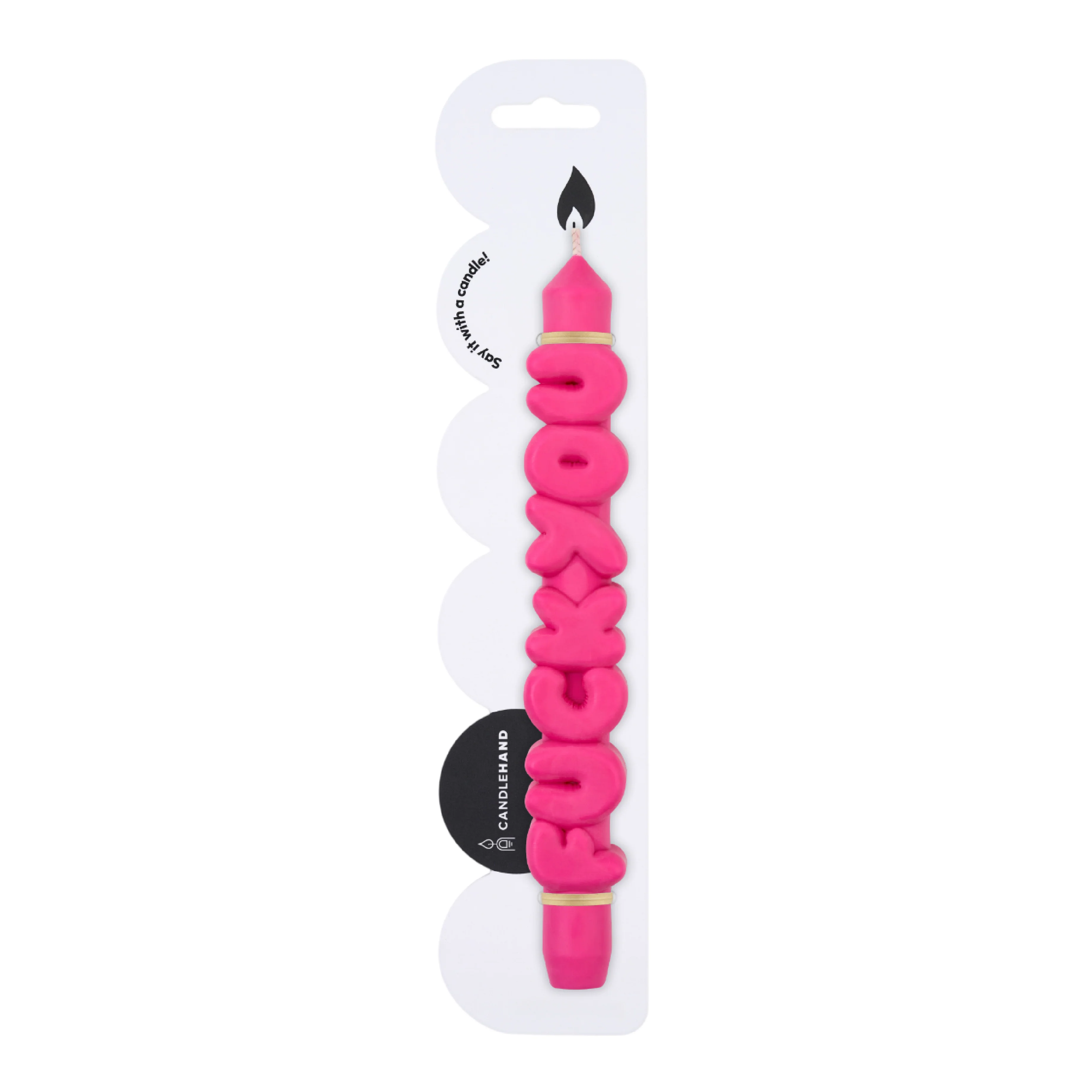 'F*ck You' Taper Candle | Pink