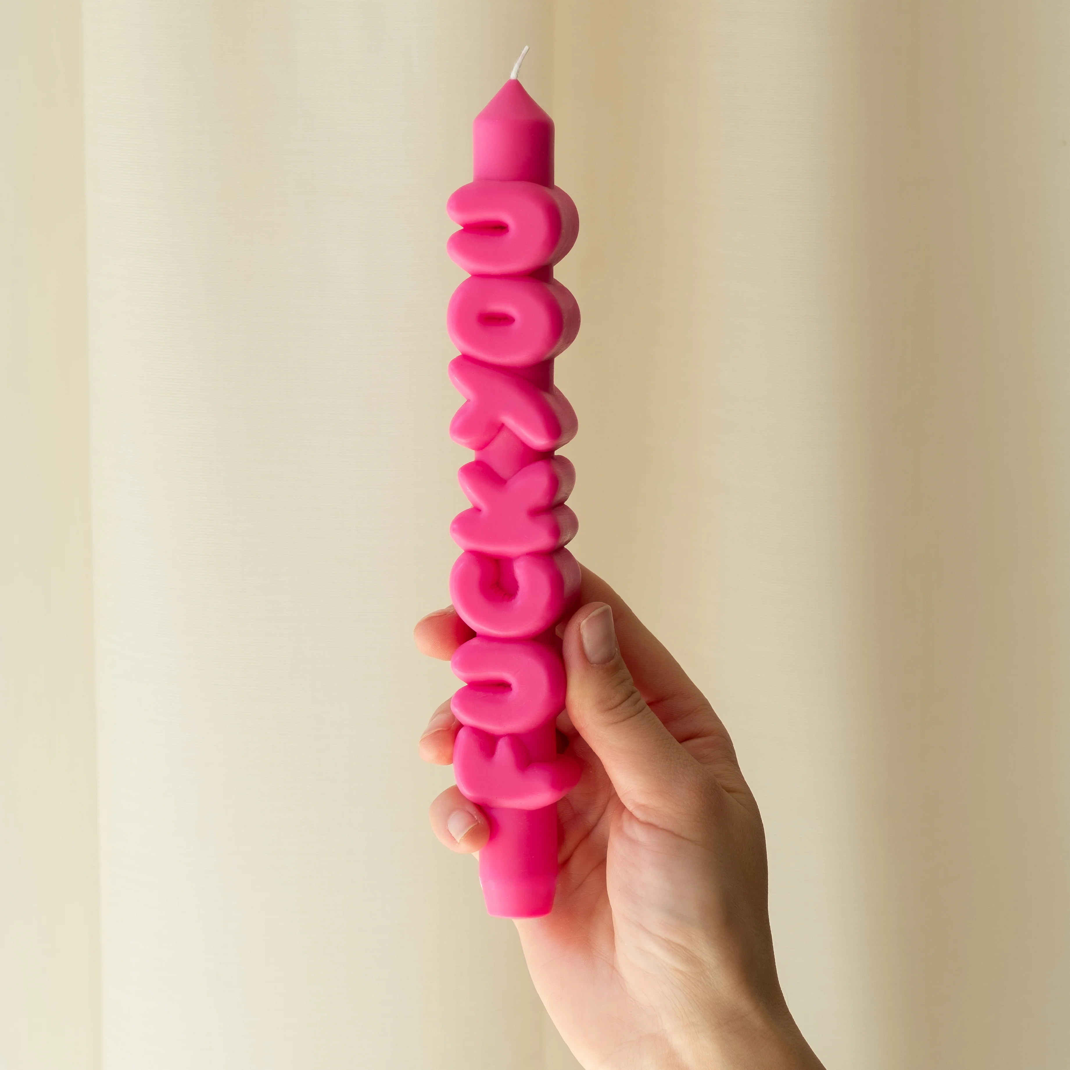 'F*ck You' Taper Candle | Pink - Image 2