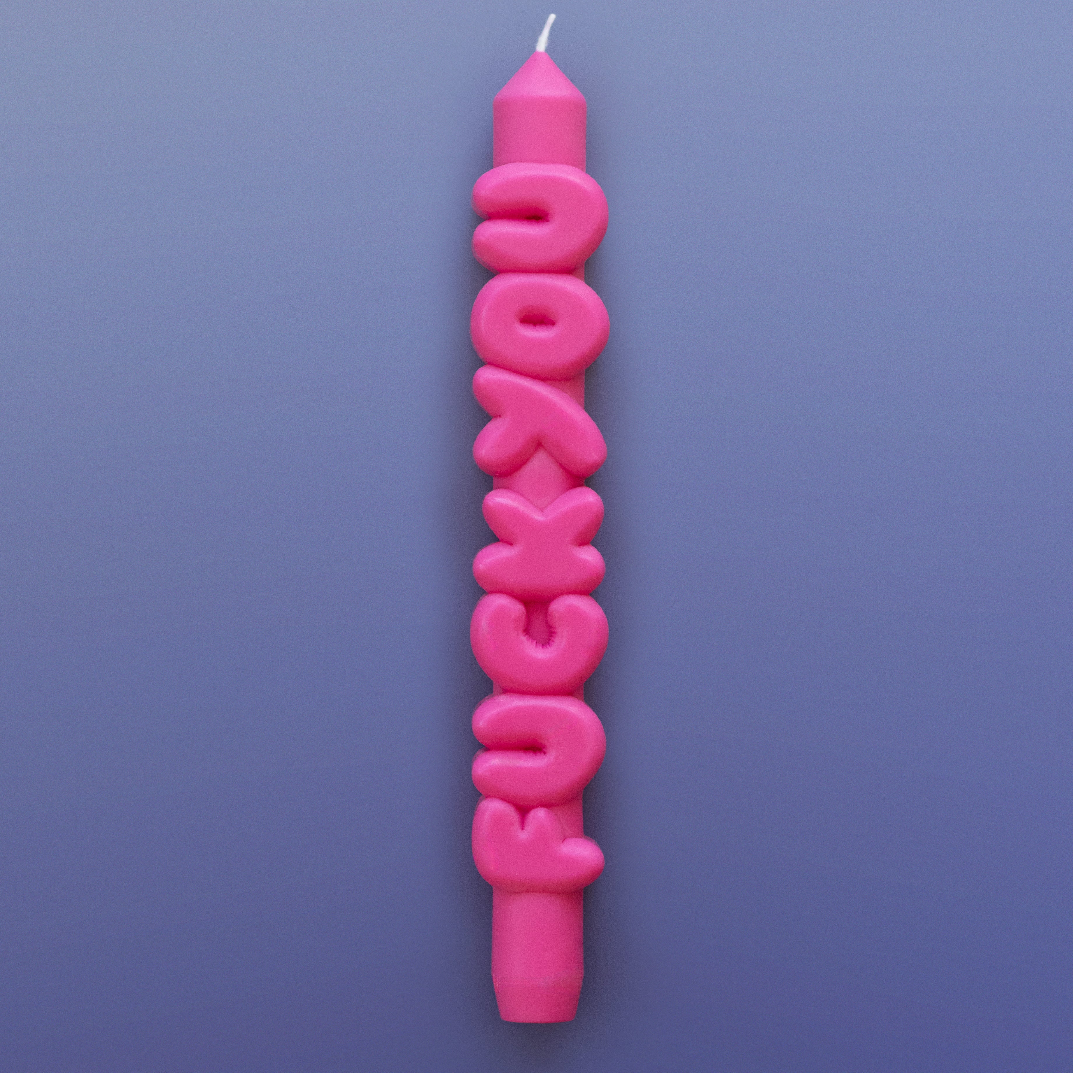 'F*ck You' Taper Candle | Pink - Image 4