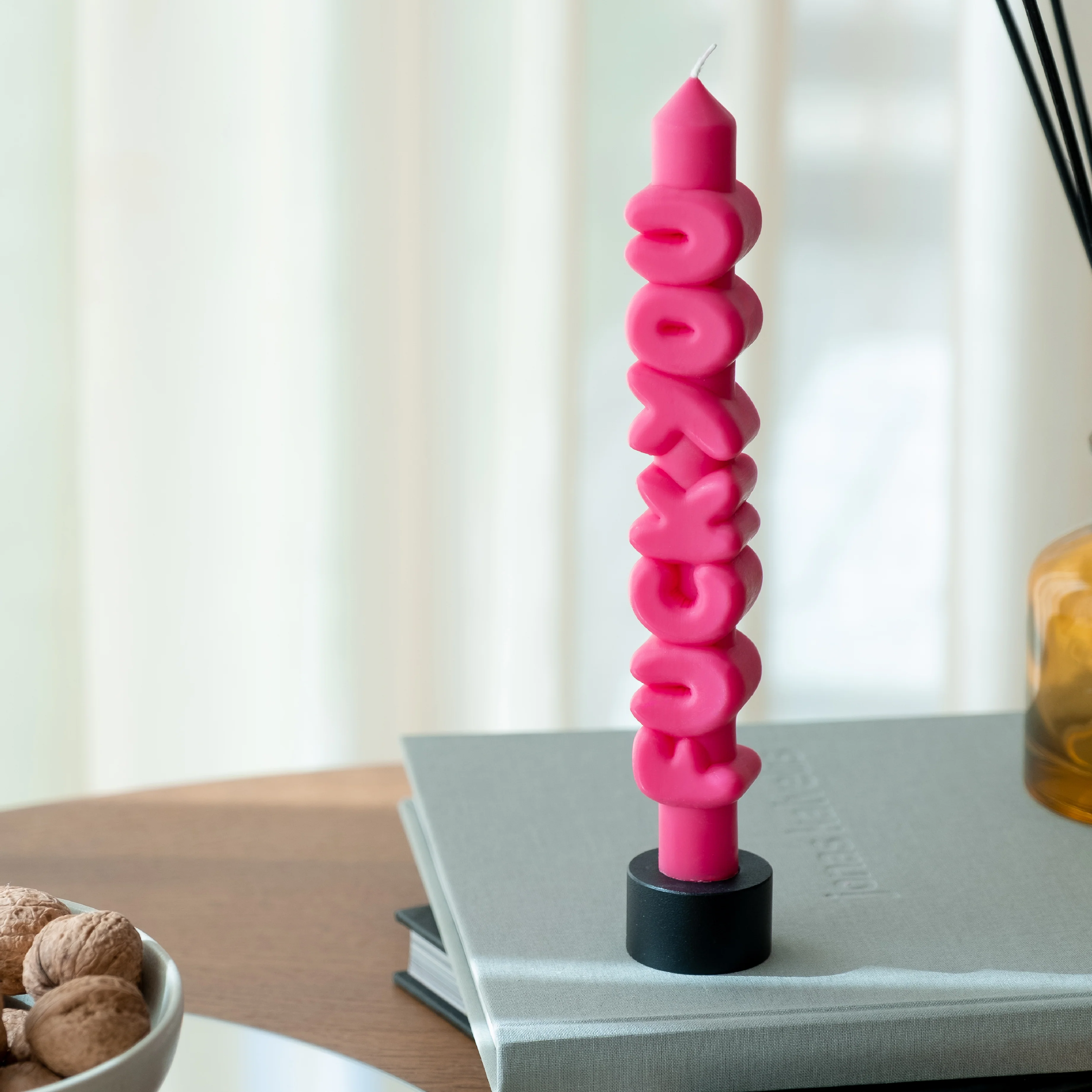 'F*ck You' Taper Candle | Pink - Image 5