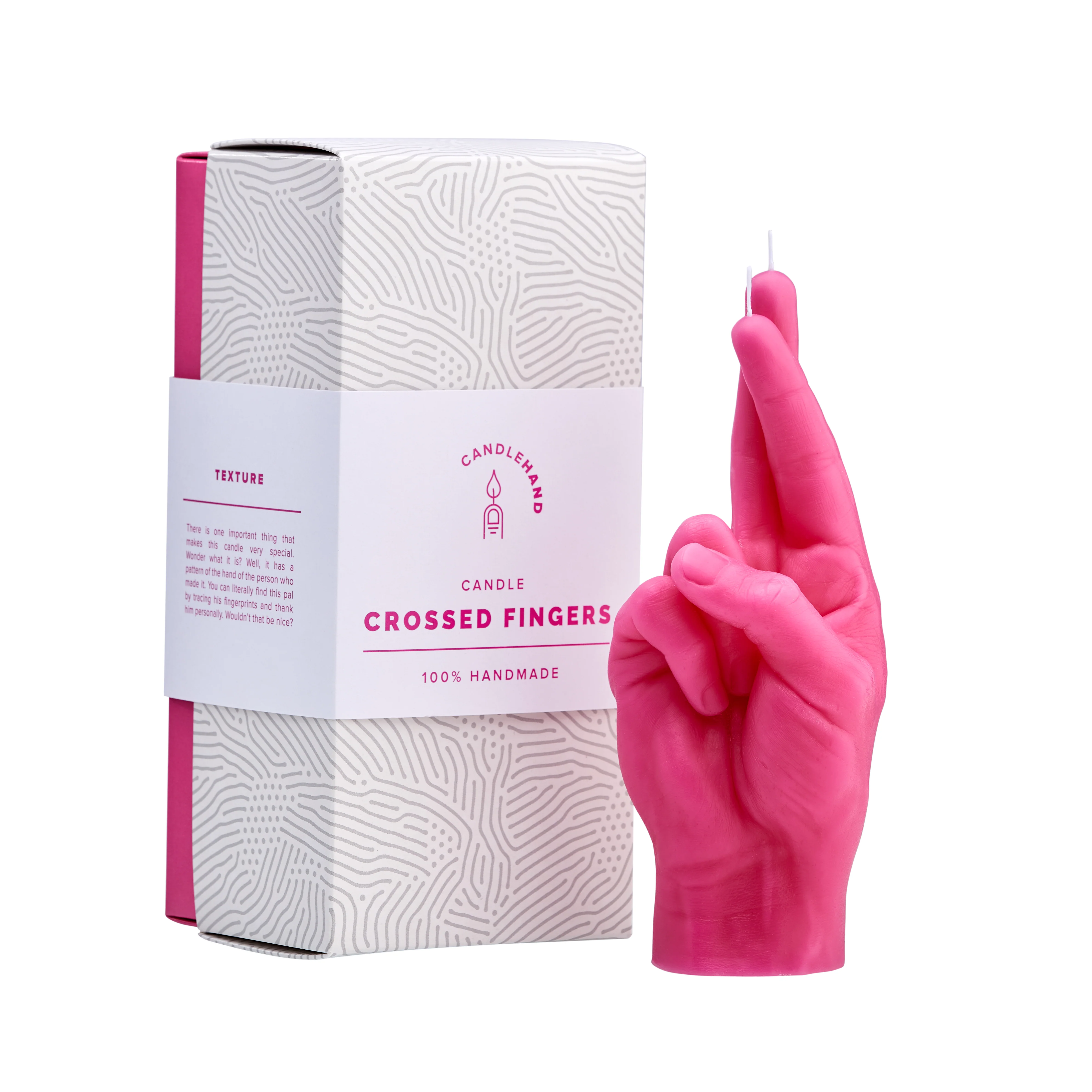 'Fingers Crossed' Candle | Pink
