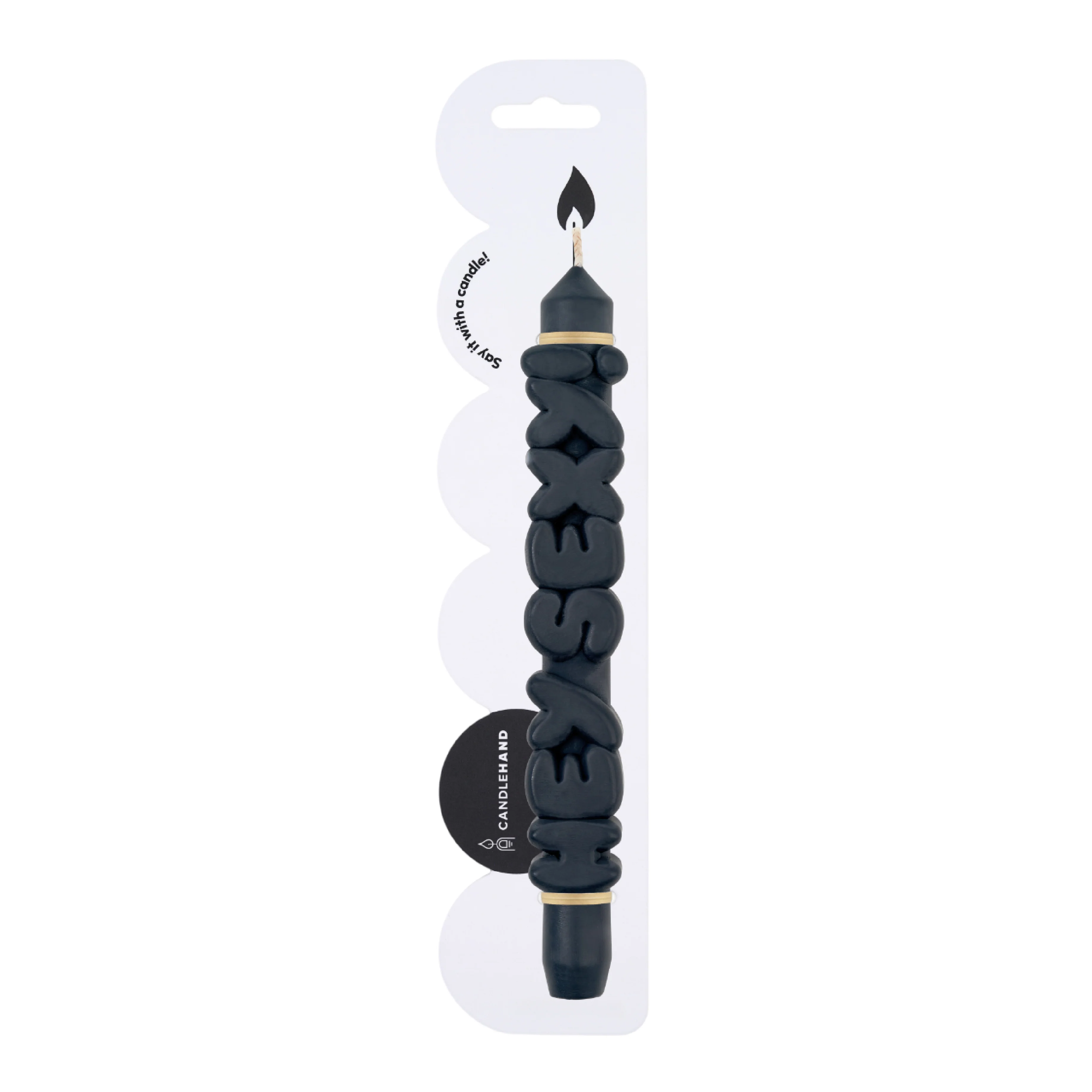 'Hey Sexy!' Taper Candle | Black