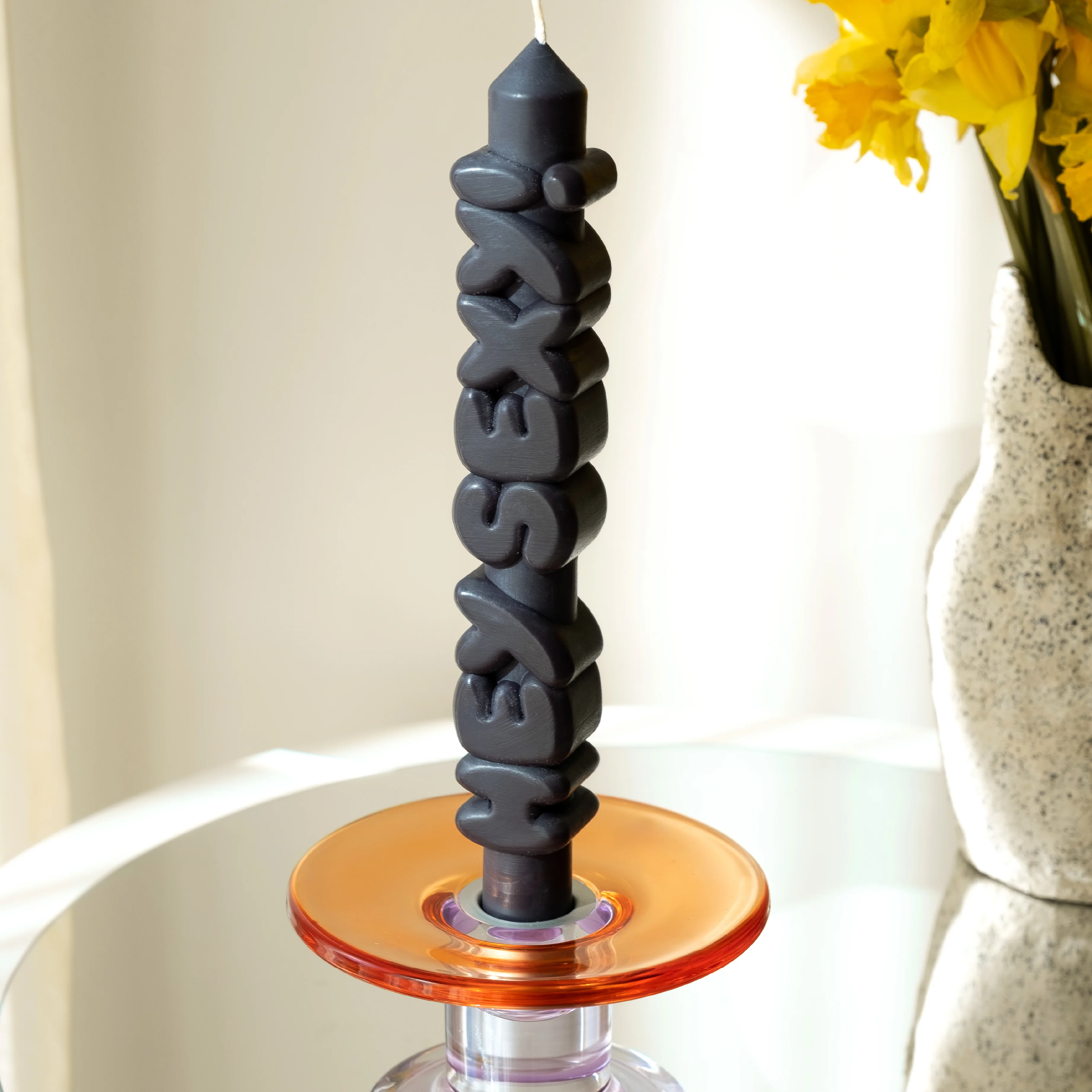 'Hey Sexy!' Taper Candle | Black - Image 5