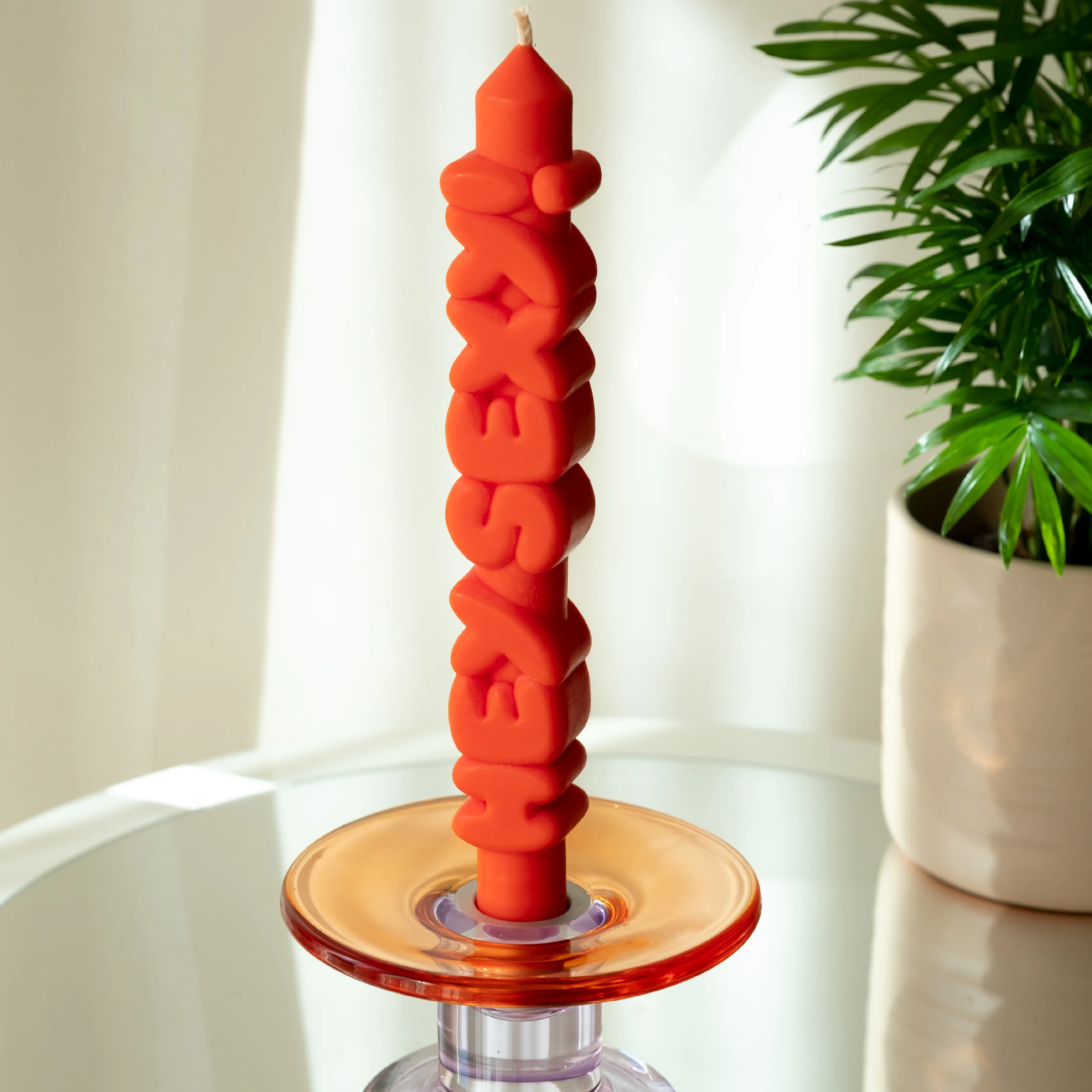 'Hey Sexy!' Taper Candle | Orange - Image 5