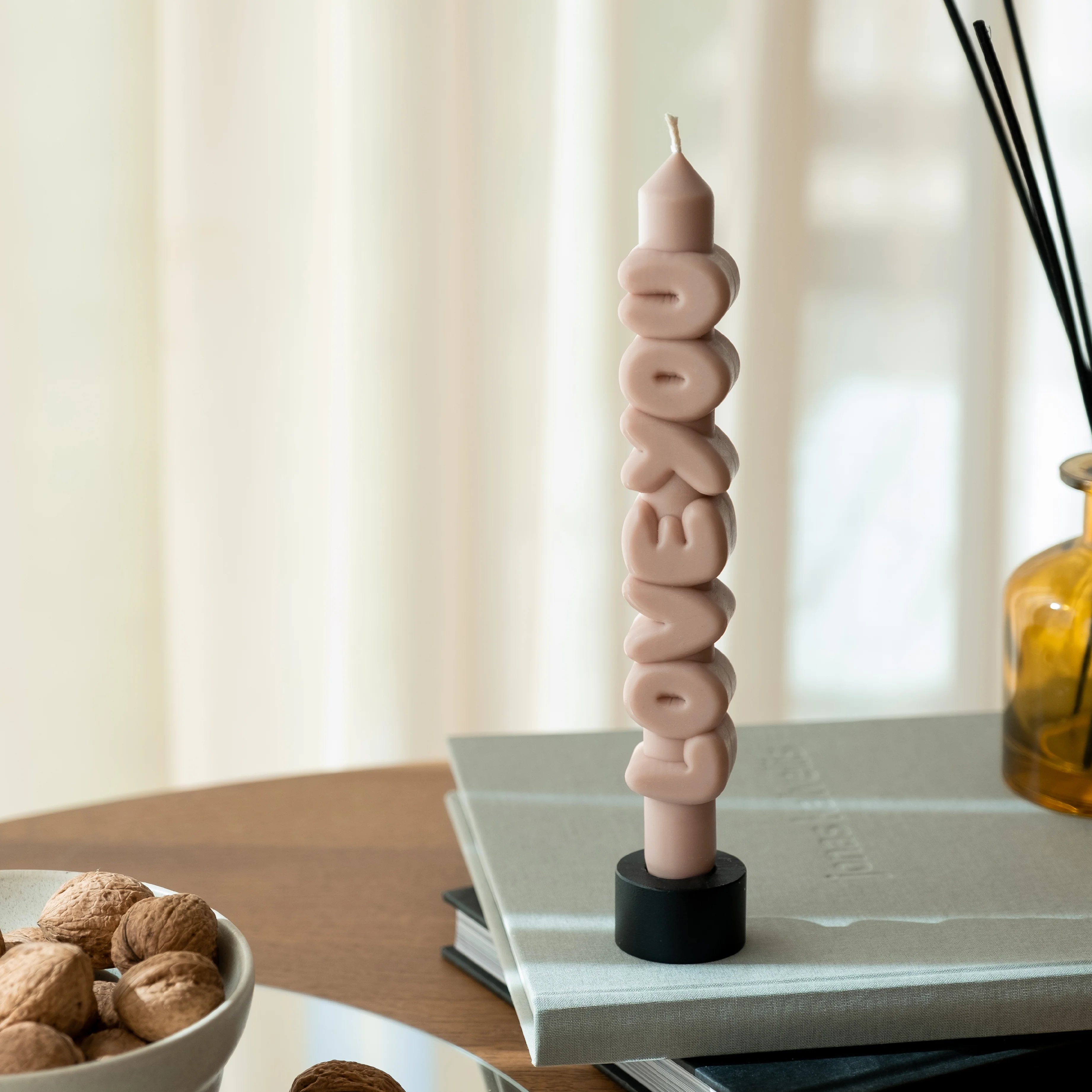 'Love You' Taper Candle | Cream - Image 4