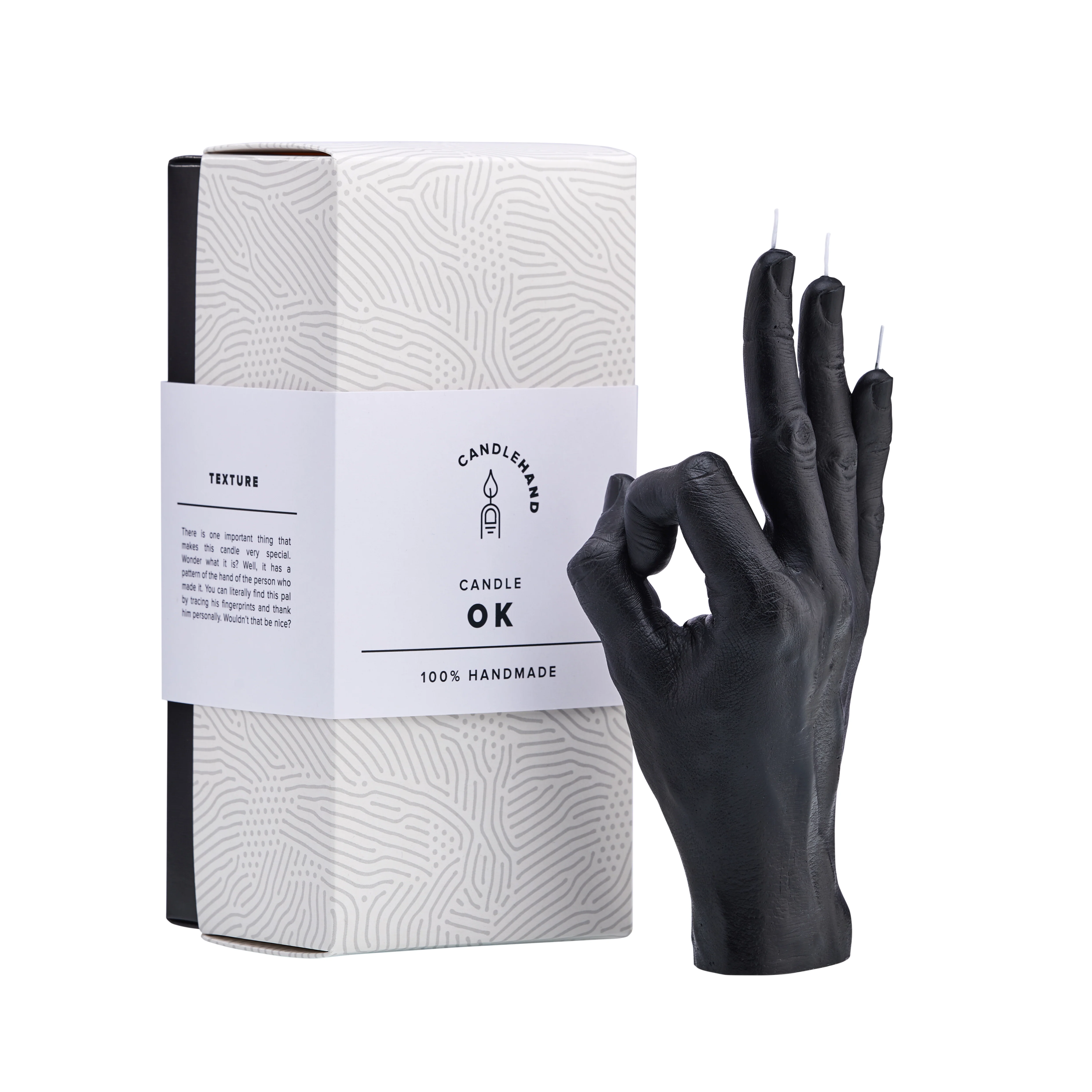 'OK' Candle | Black