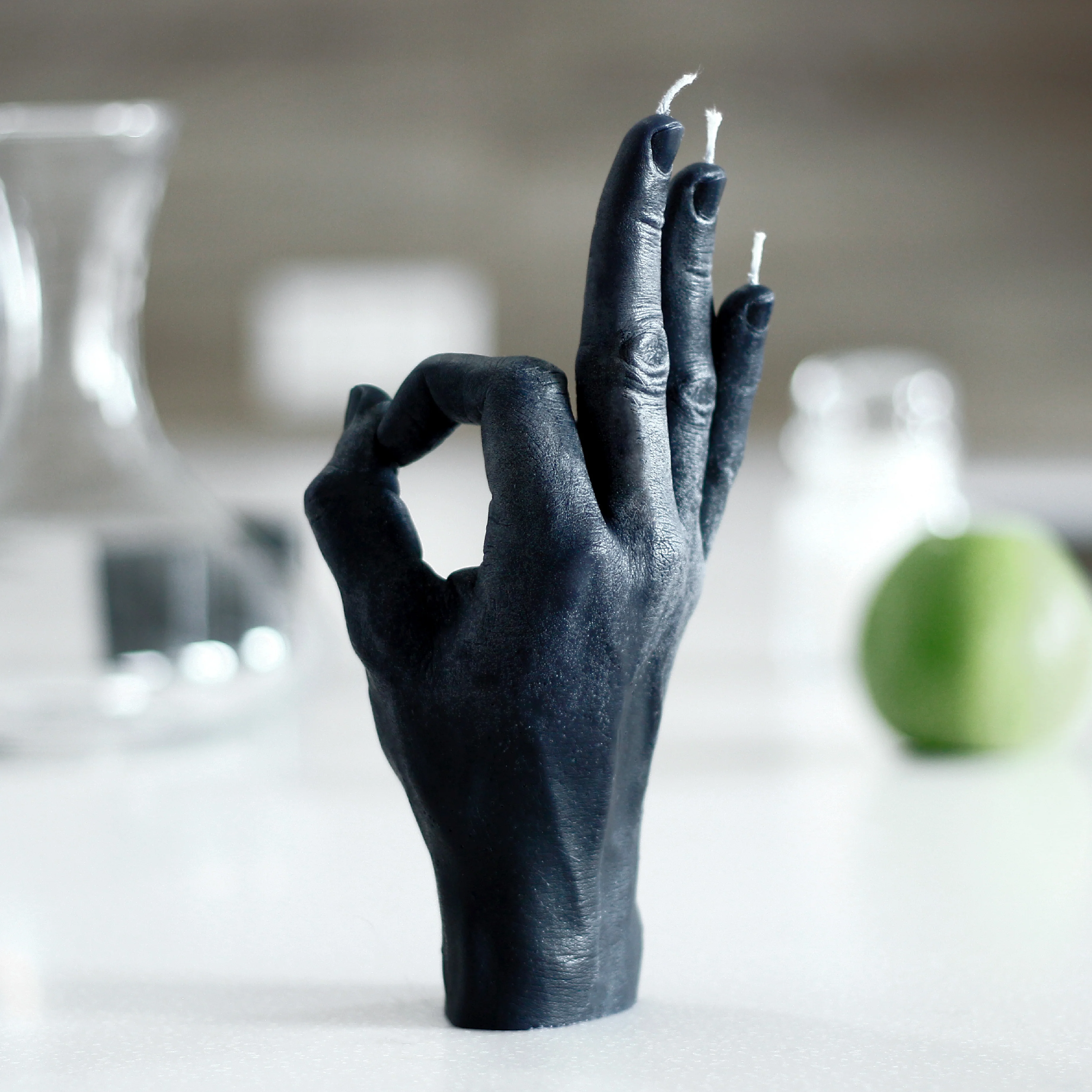 'OK' Candle | Black - Image 2
