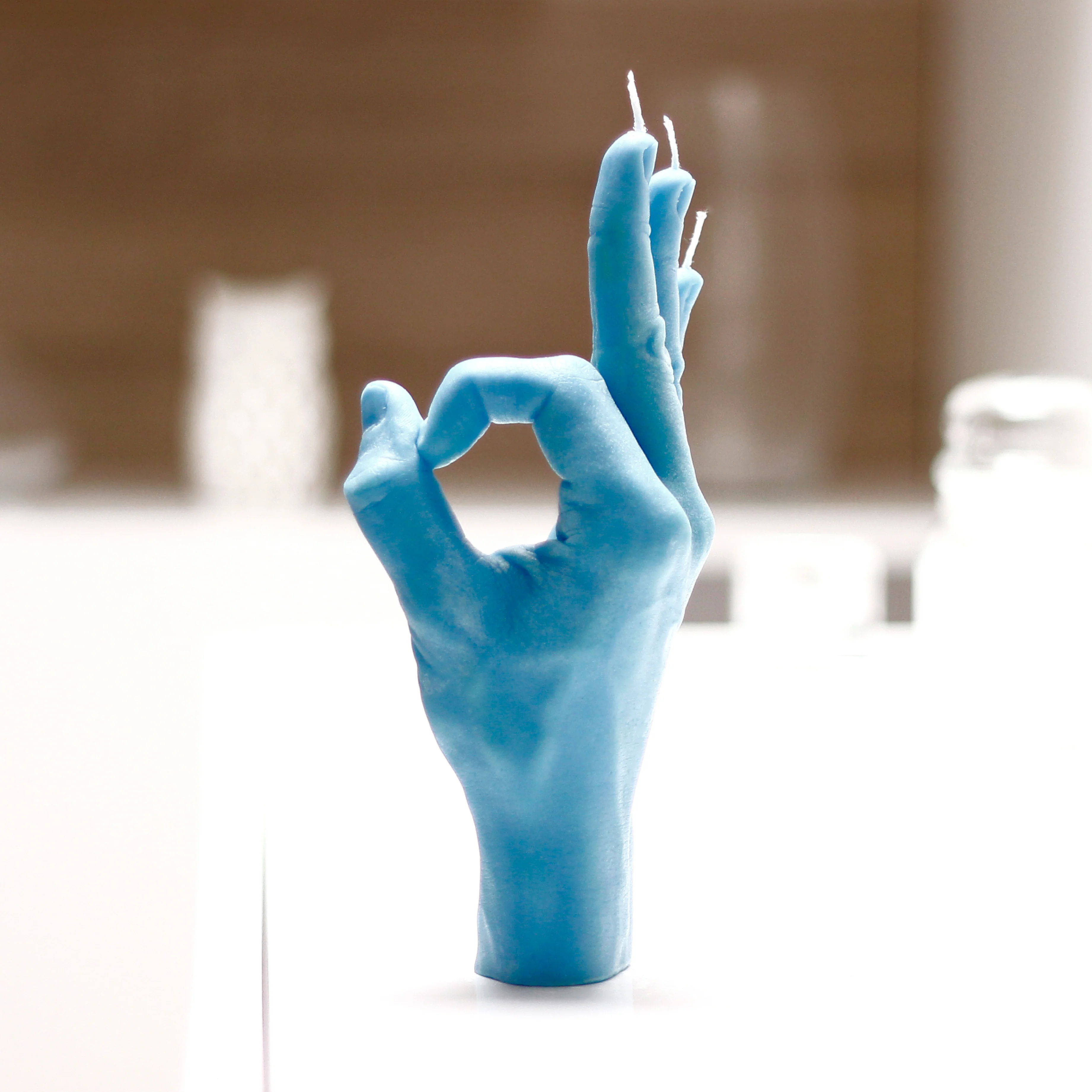 'OK' Candle | Blue - Image 2