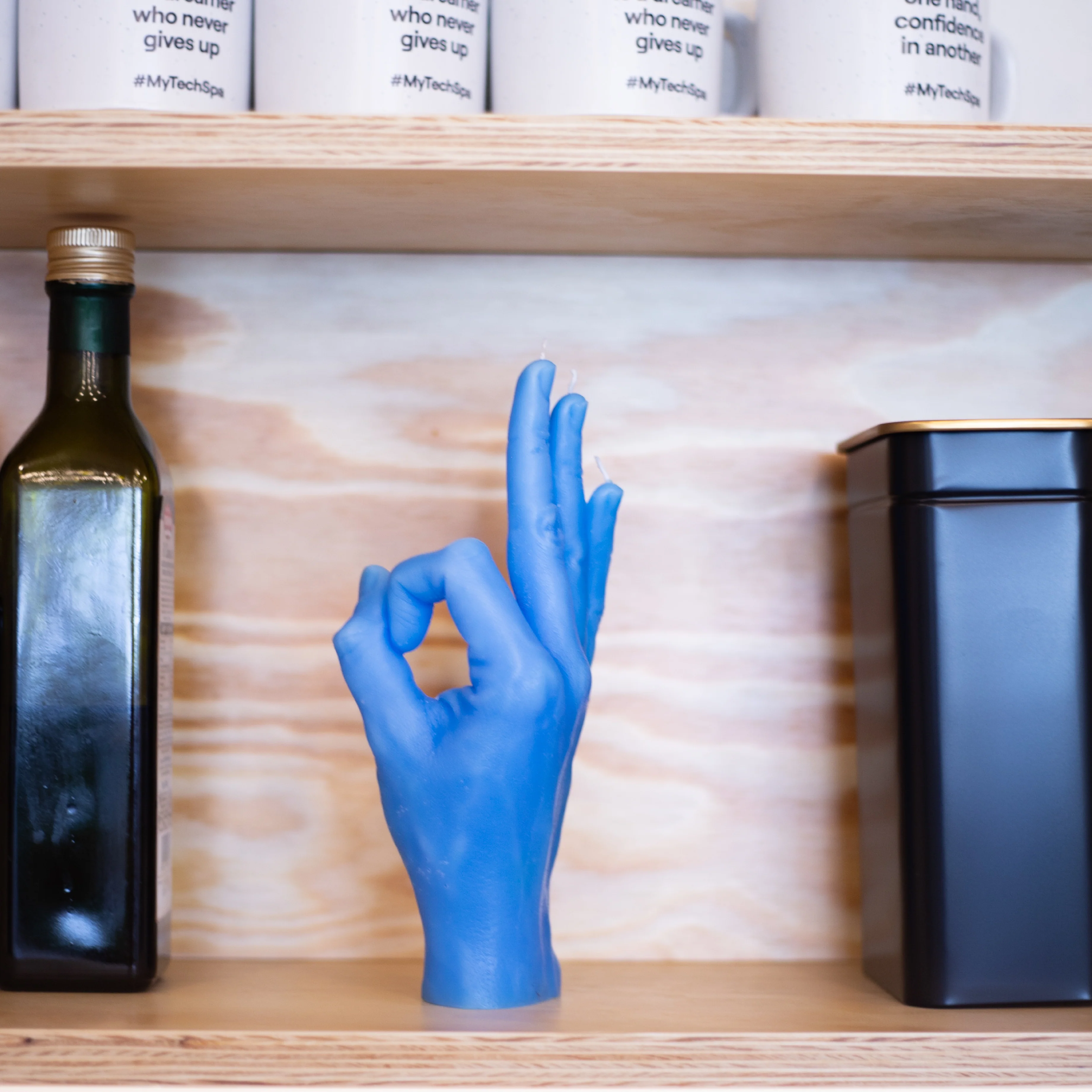 'OK' Candle | Blue - Image 3