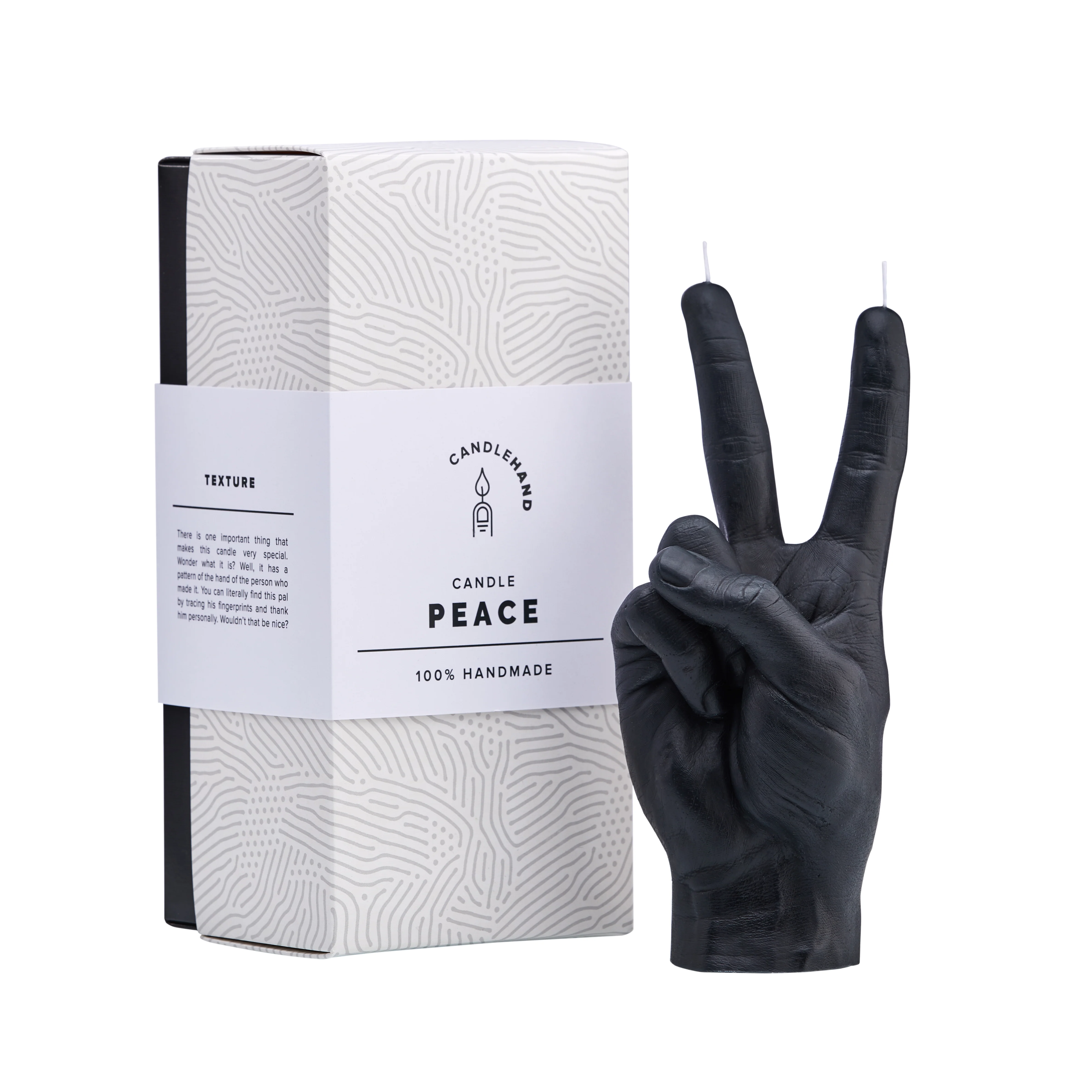 'Peace' Candle | Black